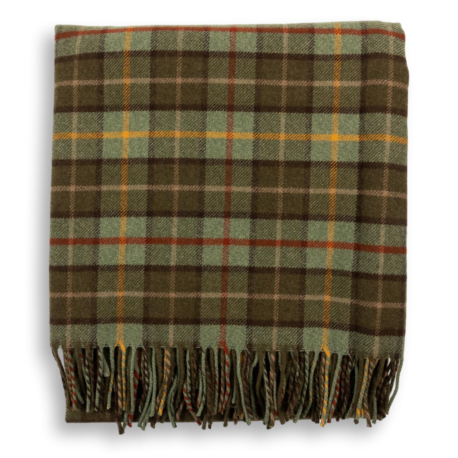 Multicolored Plaid 100% Lambswool Blanket - Image 16