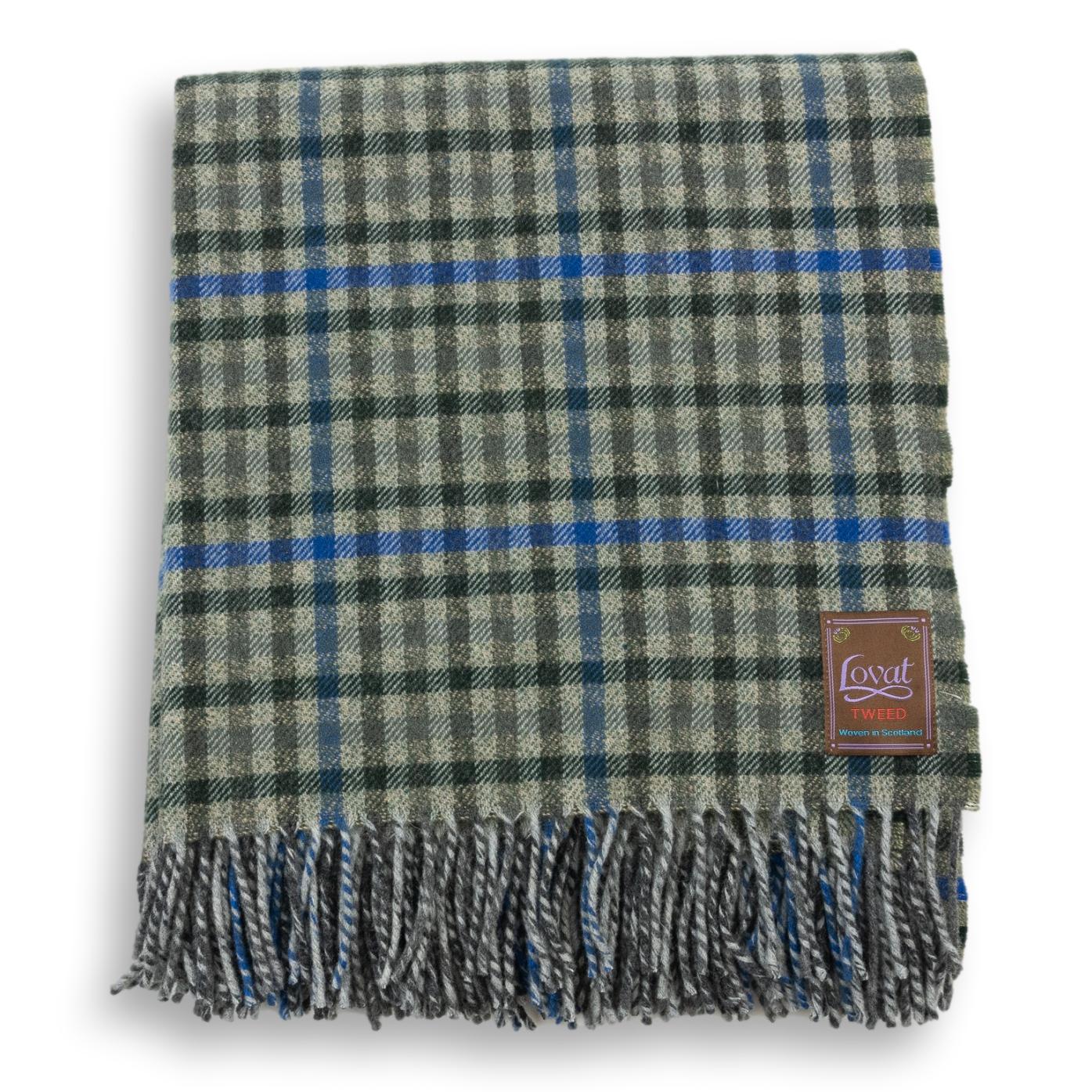 Multicolored Gun Club Check 100% Lambswool Blanket - Image 9