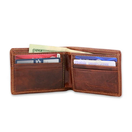 Navy American Flag Needlepoint Bi-Fold Wallet - Image 3