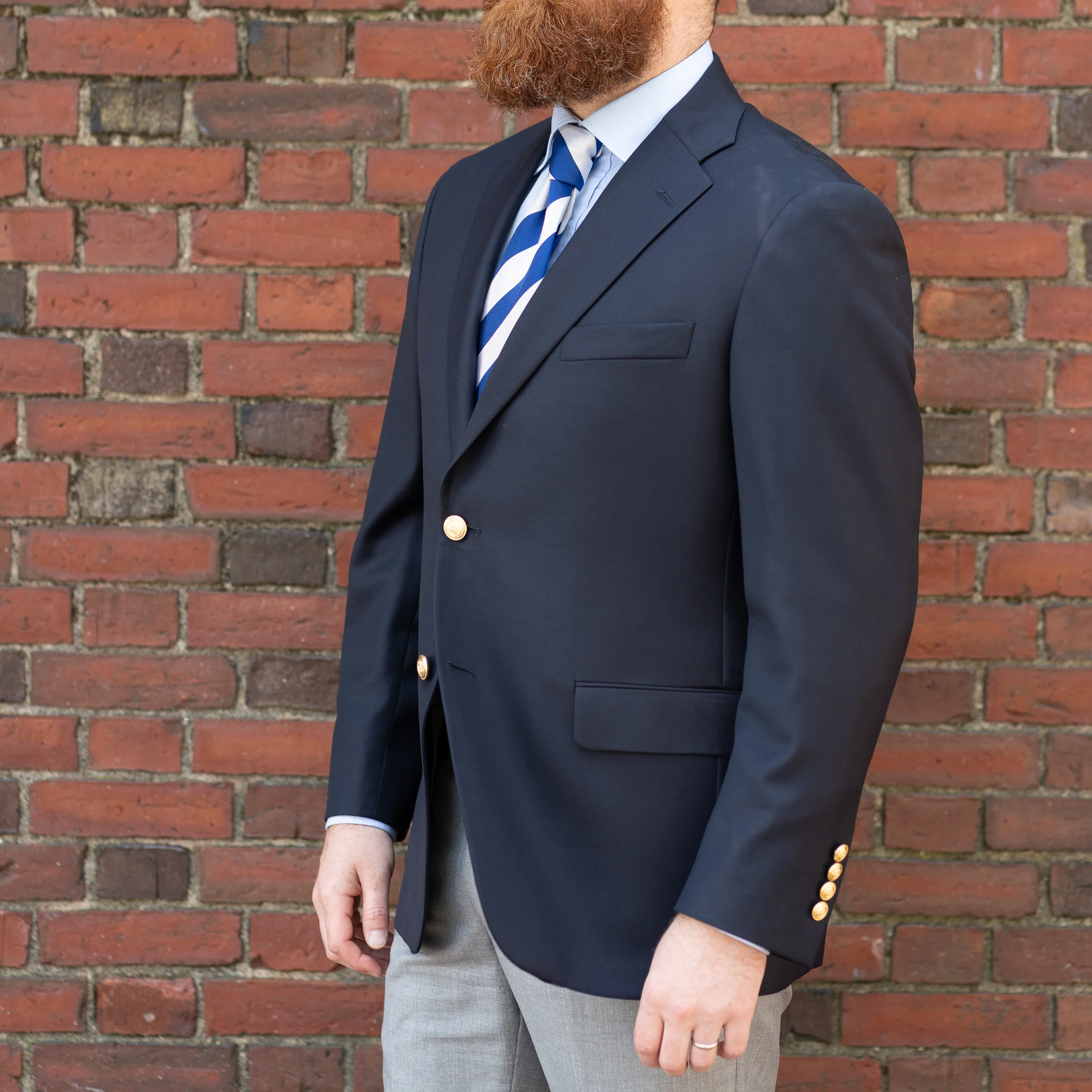 Navy Blue Andover Blazer - Image 3