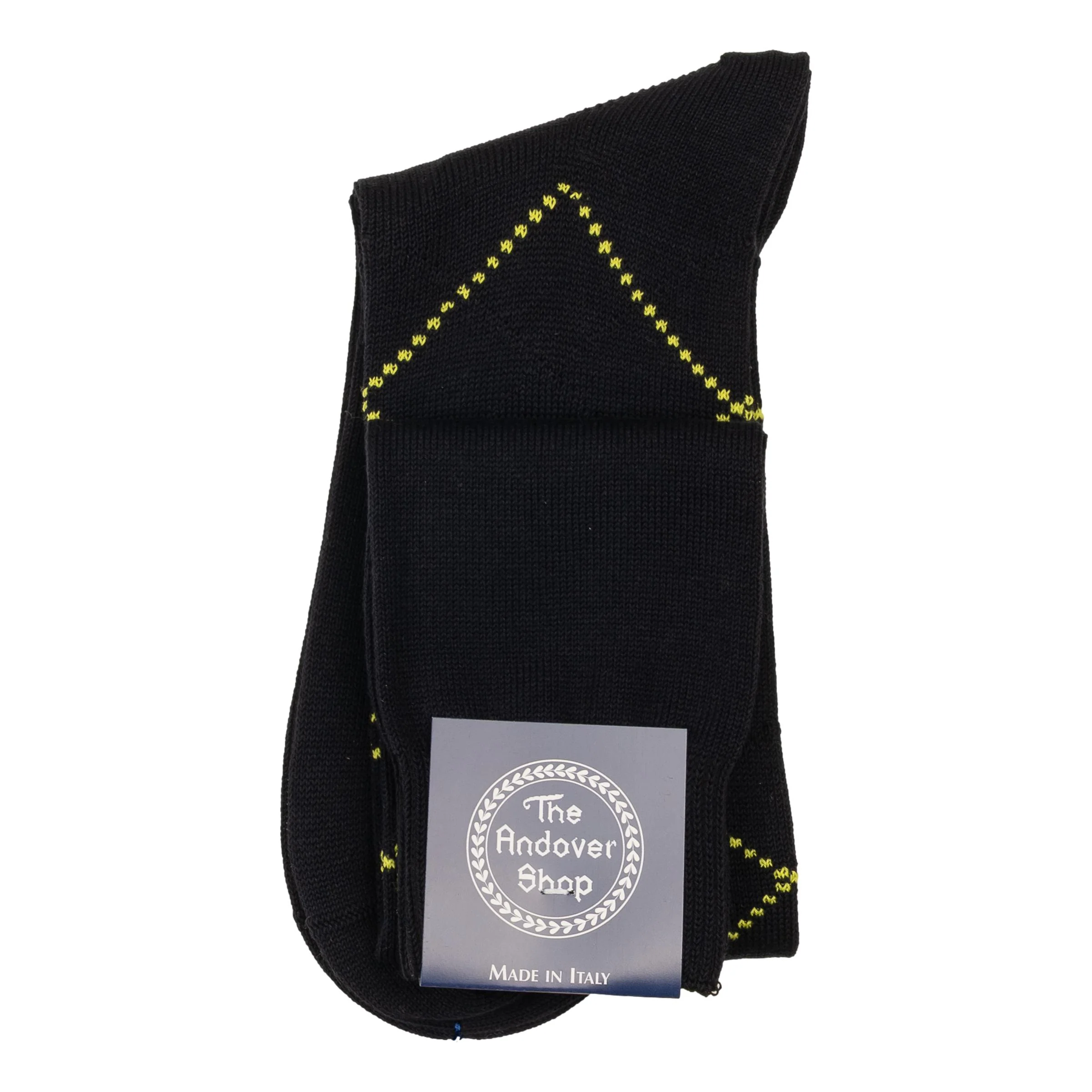Over-the-Calf Argyle Cotton Dress Socks - Image 3