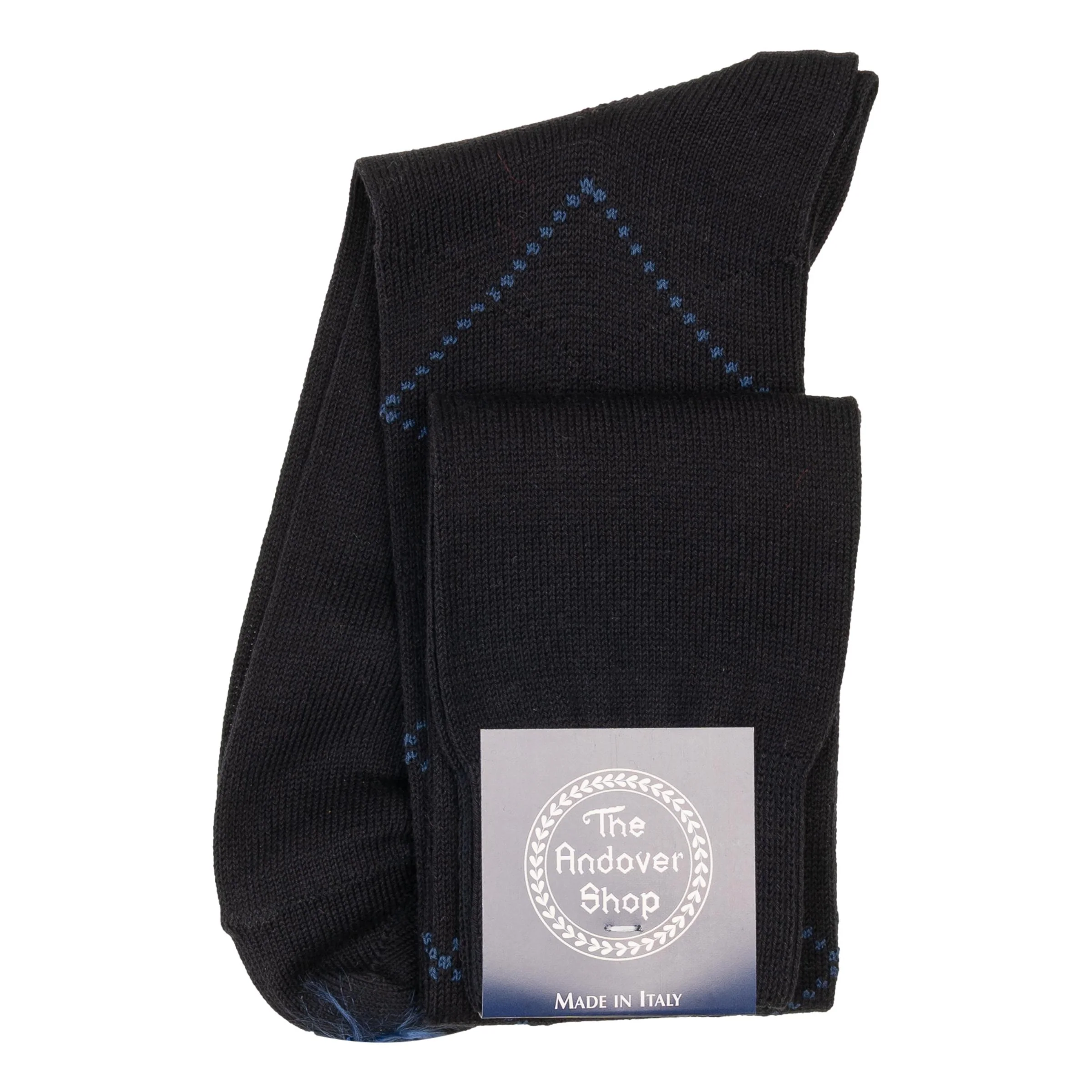 Over-the-Calf Argyle Cotton Dress Socks - Image 4