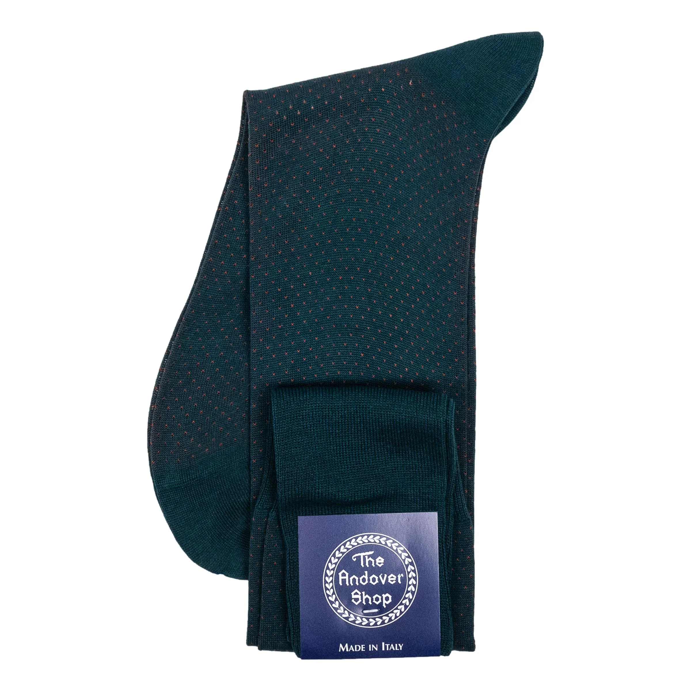 Over the Calf Birdseye Cotton Dress Socks - Image 2