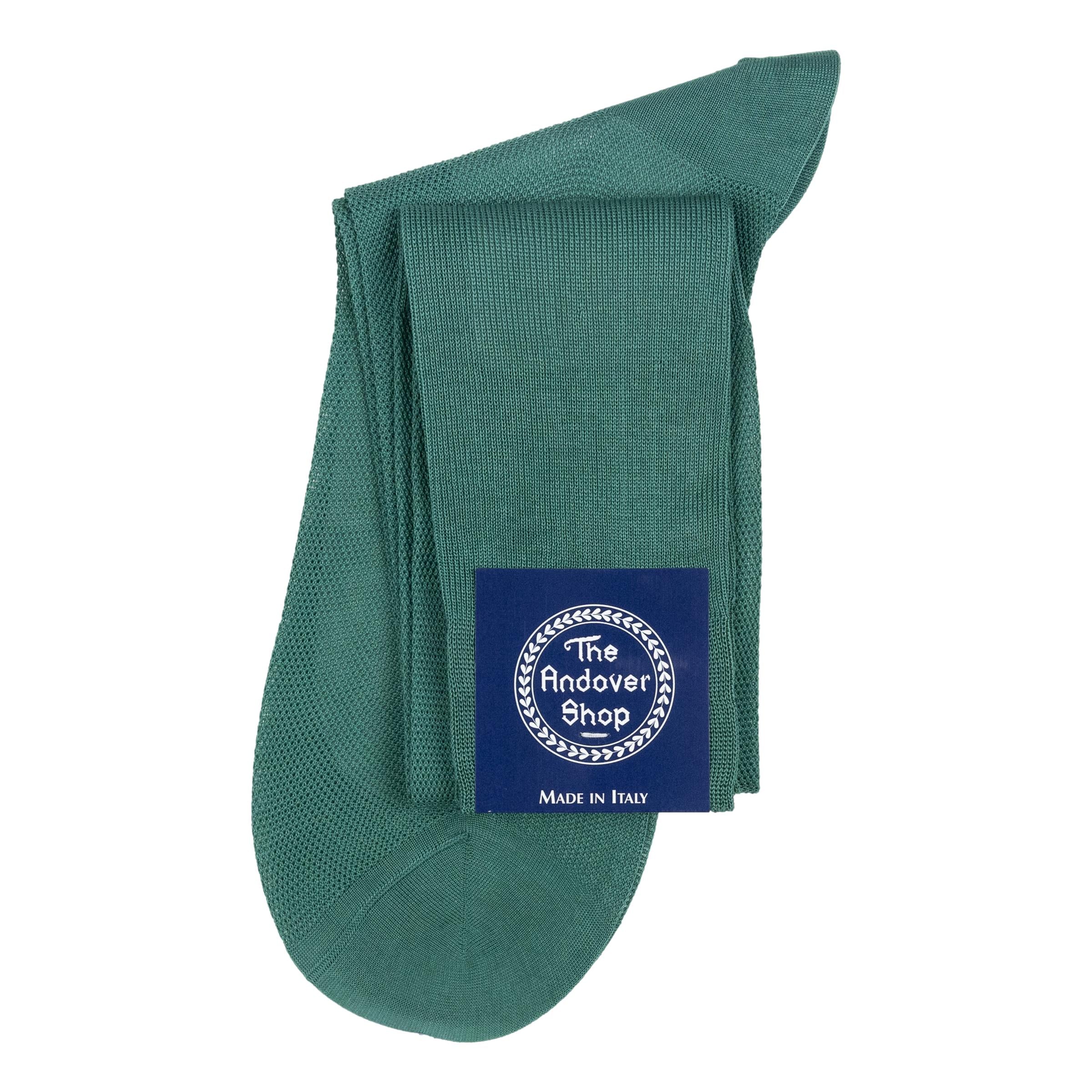 Over-the-Calf Cotton Pique Dress Sock - Image 3