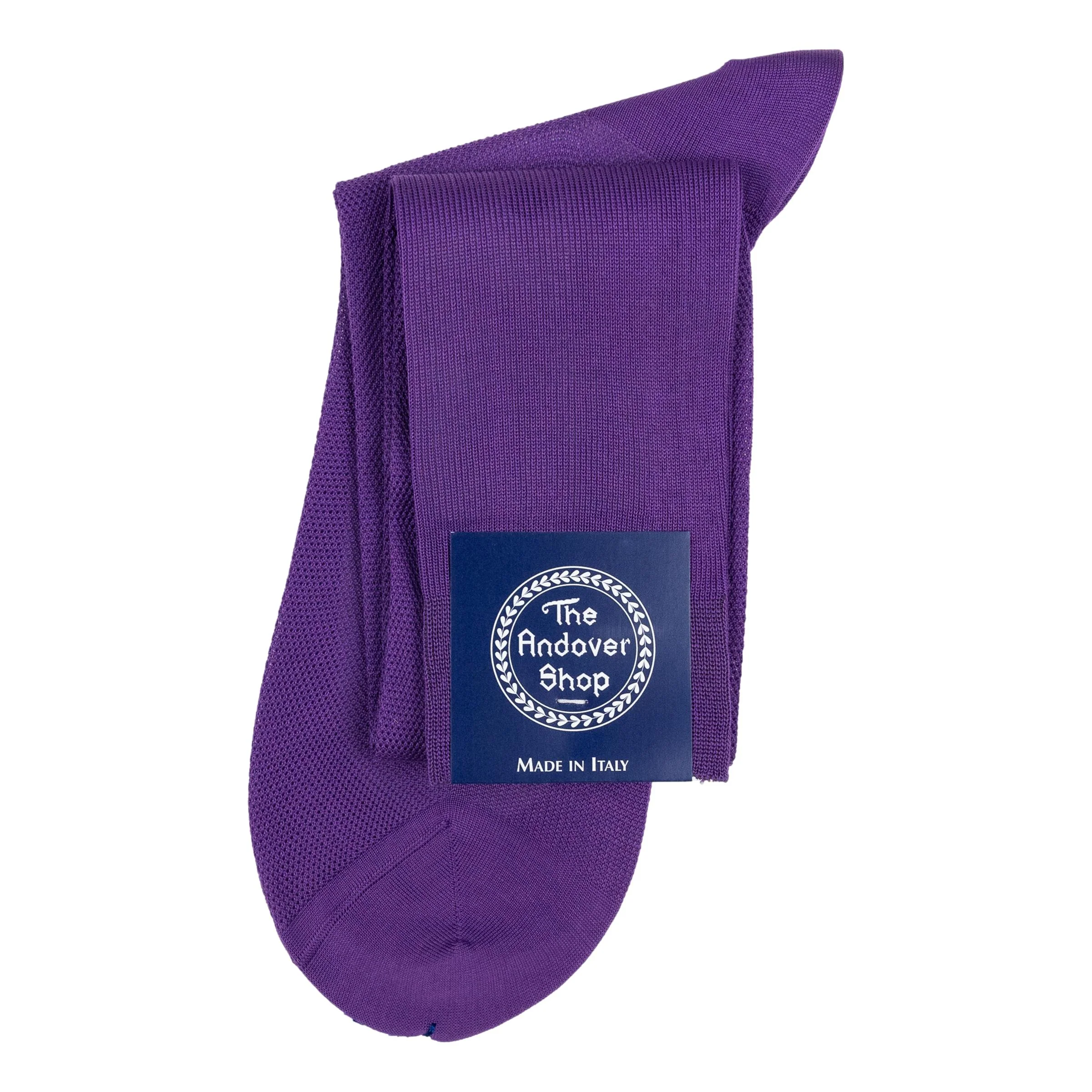 Over-the-Calf Cotton Pique Dress Sock - Image 4