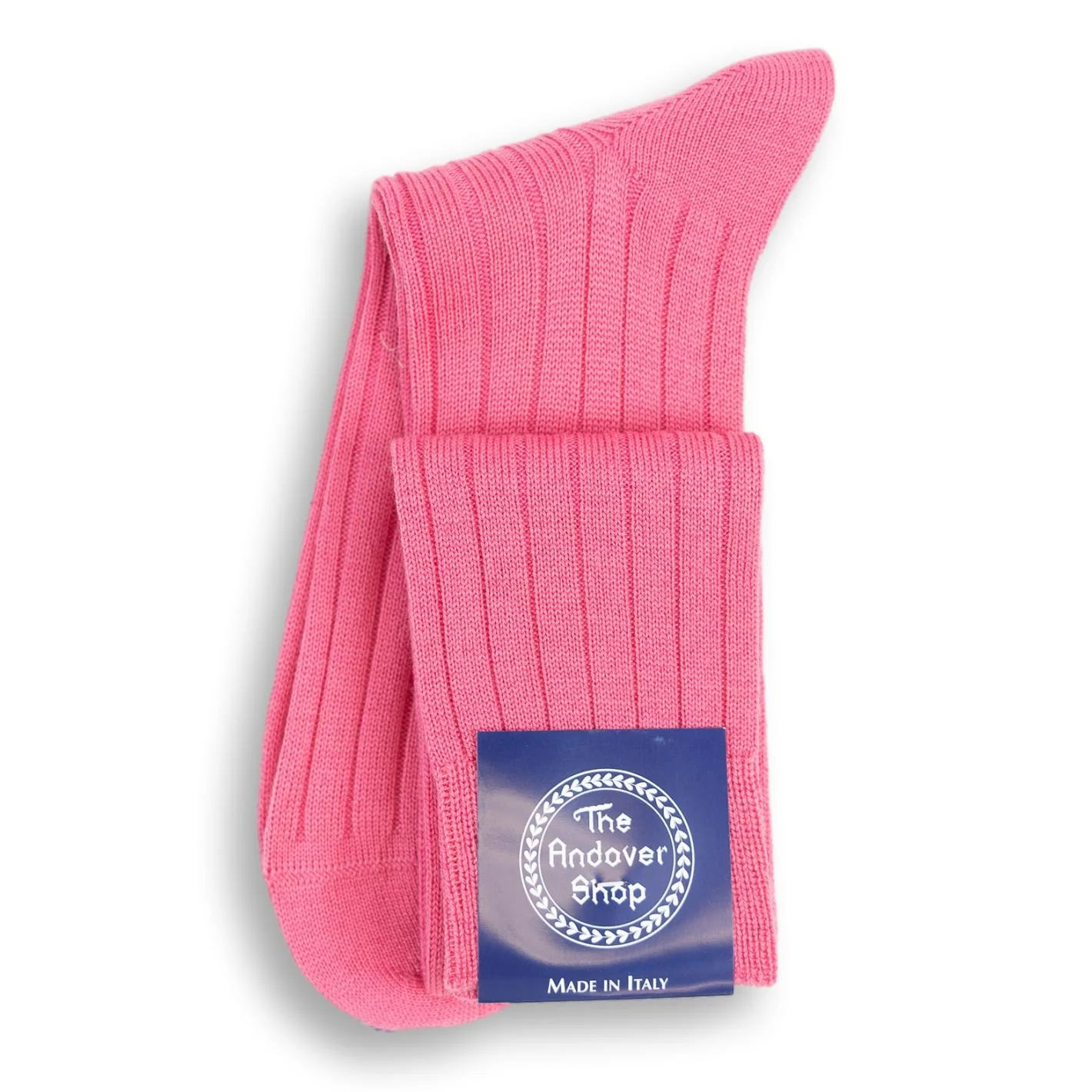 Over the Calf Ribbed Wool Dress Socks - Image 11