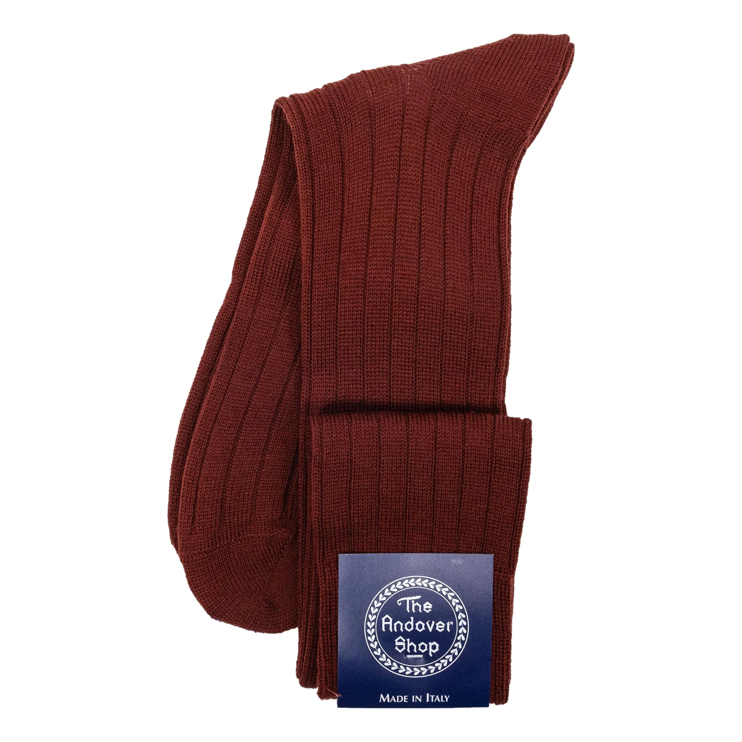 Over the Calf Ribbed Wool Dress Socks - Image 14