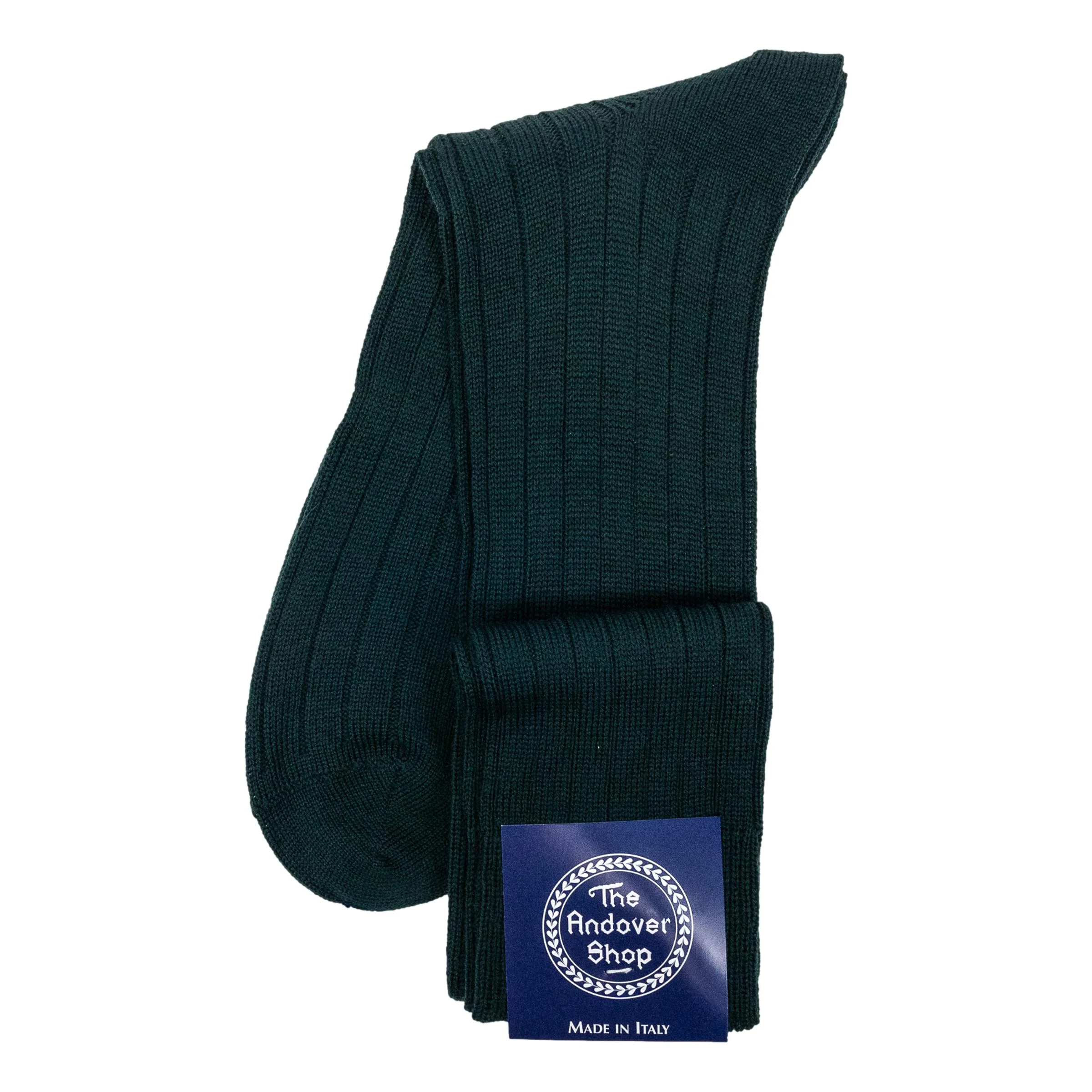Over the Calf Ribbed Wool Dress Socks - Image 15