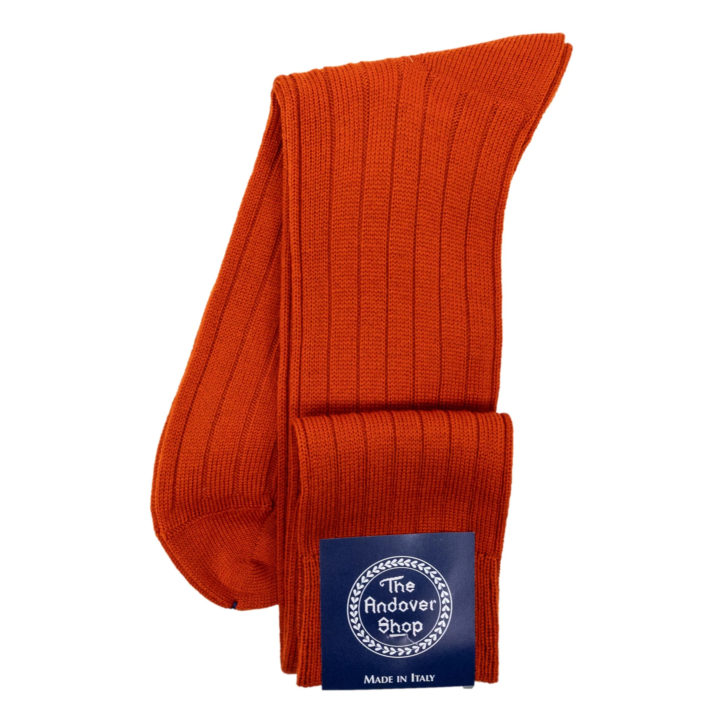 Over the Calf Ribbed Wool Dress Socks - Image 4