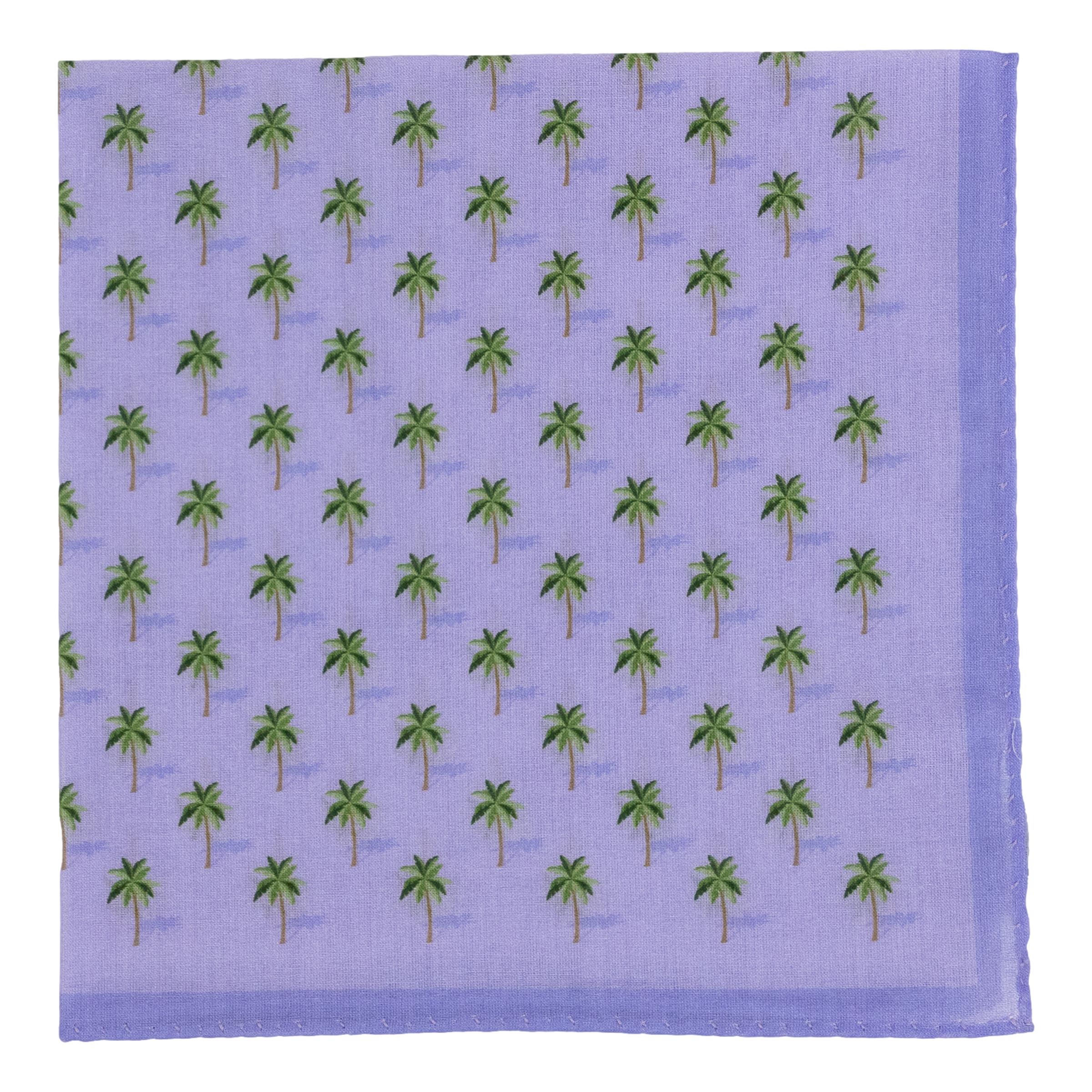 Palm Trees Fine Cotton Pocket Square - Image 2
