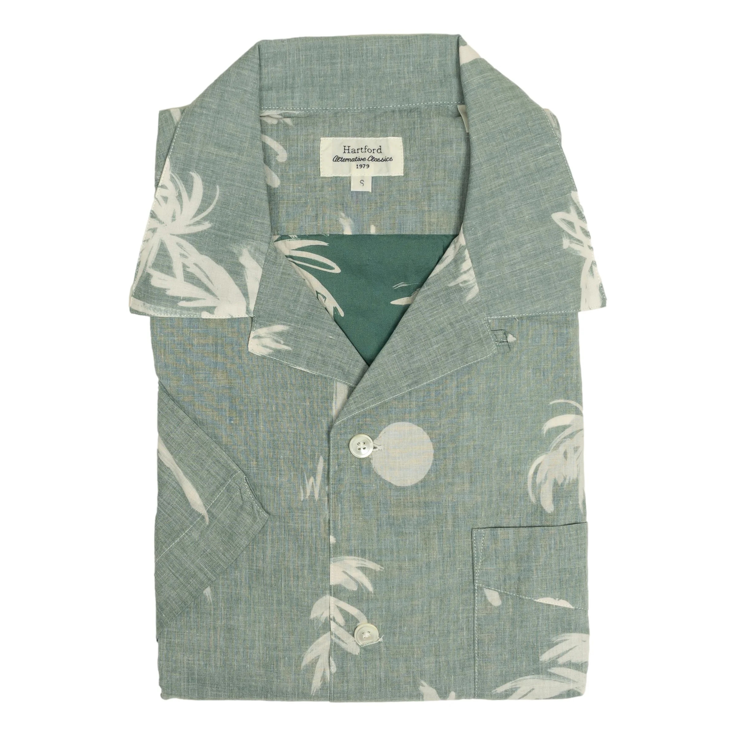 Palmito Palms Spread Collar Short Sleeve Sport Shirt - Image 2