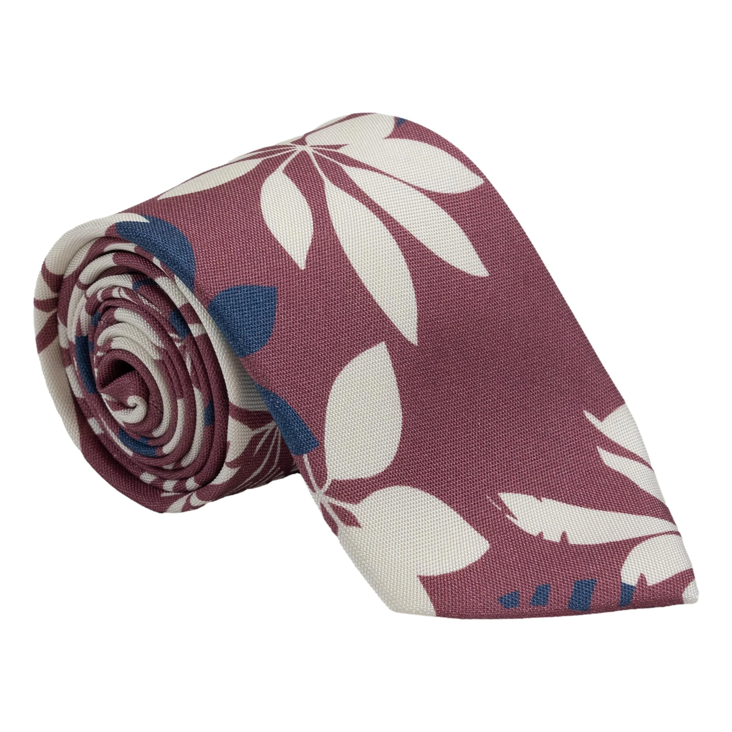 Palms Floral Pattern Silk Tie - Image 3
