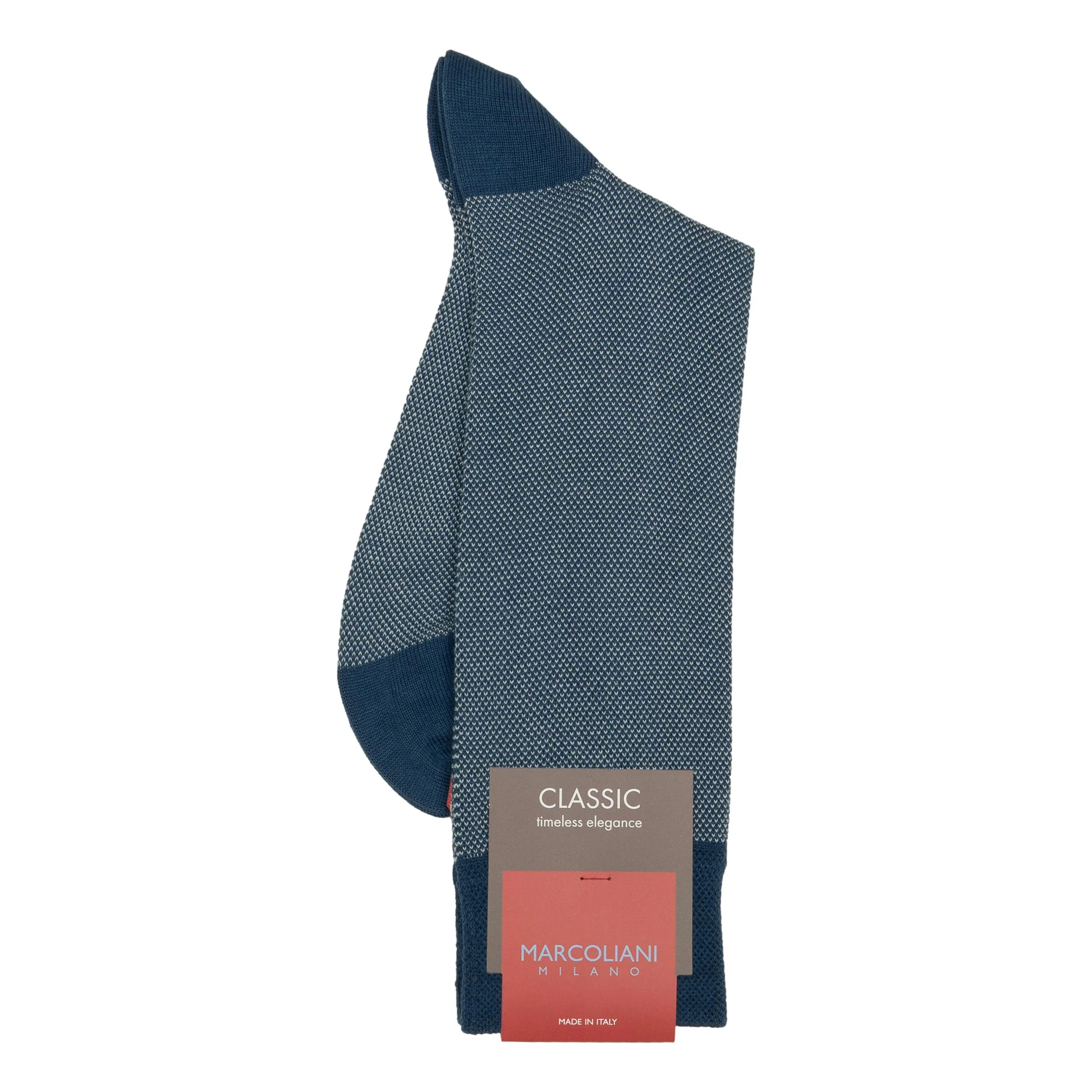 Pima Cotton Birdseye Mid-calf Dress Socks - Image 3