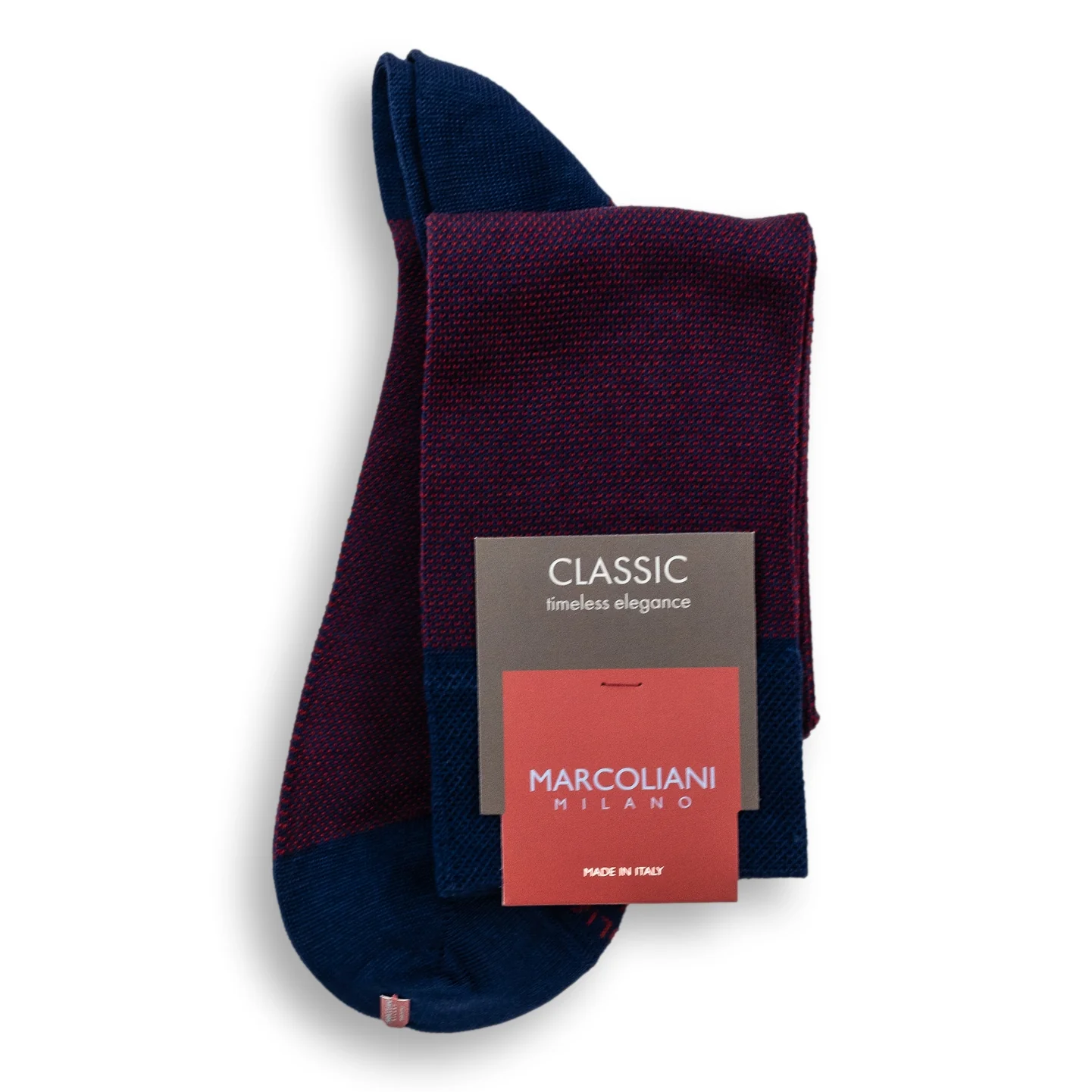 Pima Cotton Birdseye Over the Calf Dress Socks - Image 3