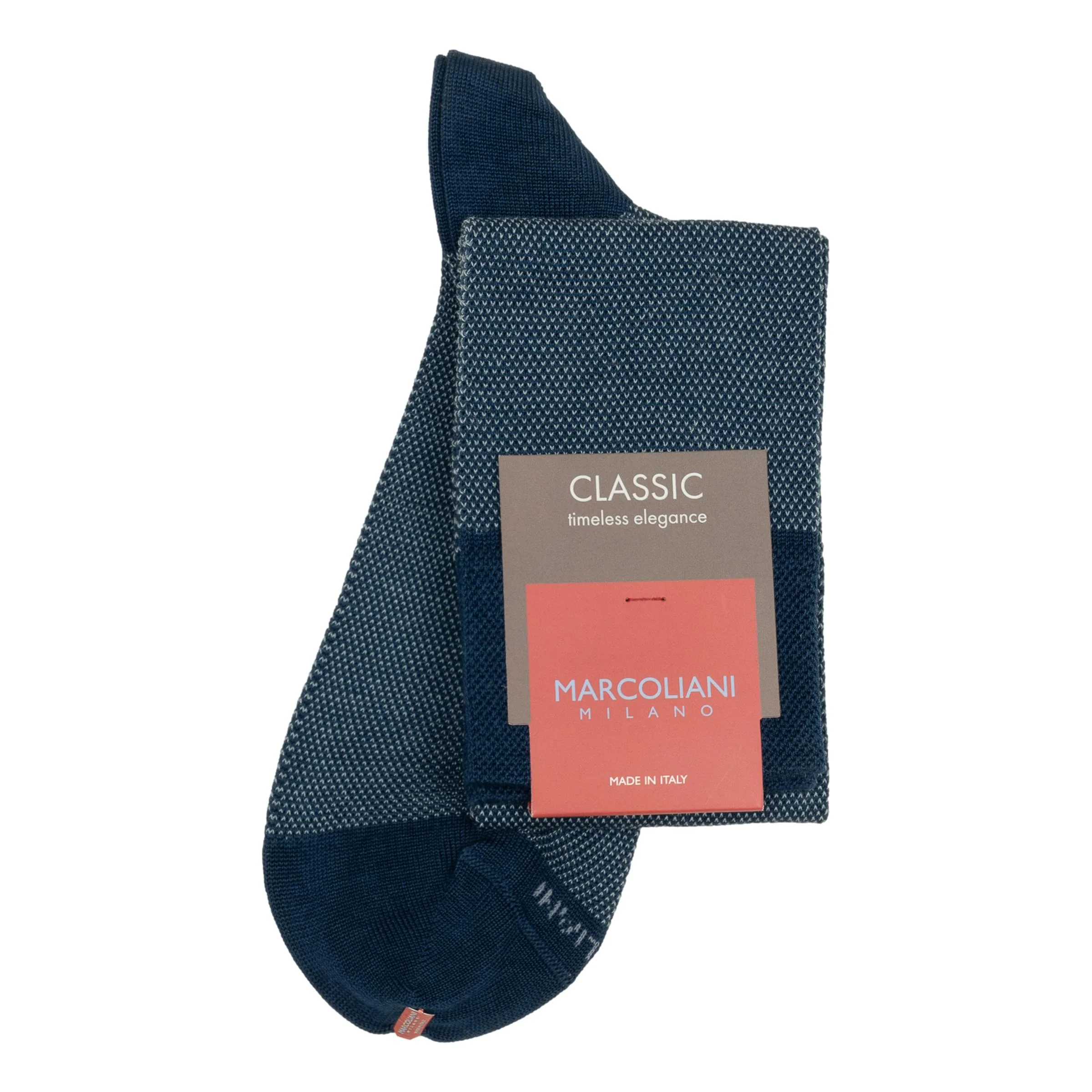 Pima Cotton Birdseye Over the Calf Dress Socks - Image 4