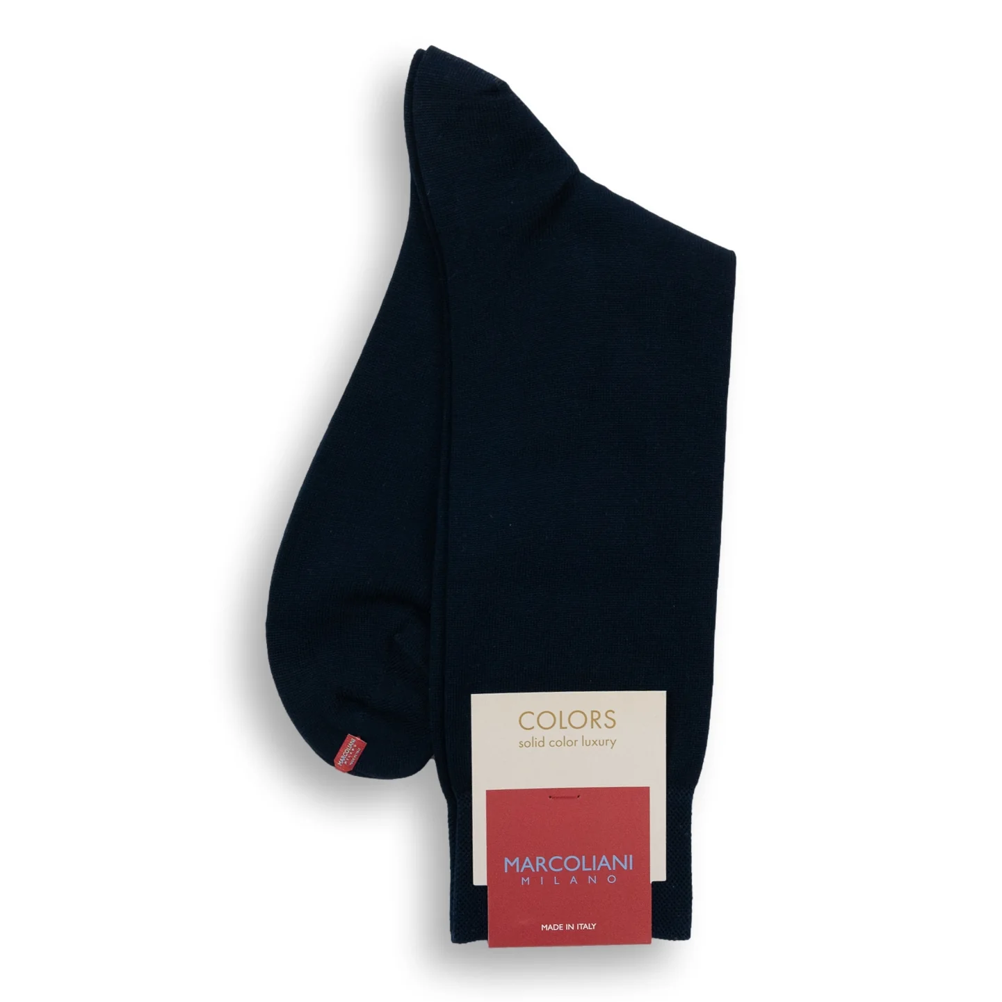 Pima Cotton Classic Plain Mid-Calf Dress Socks - Image 2