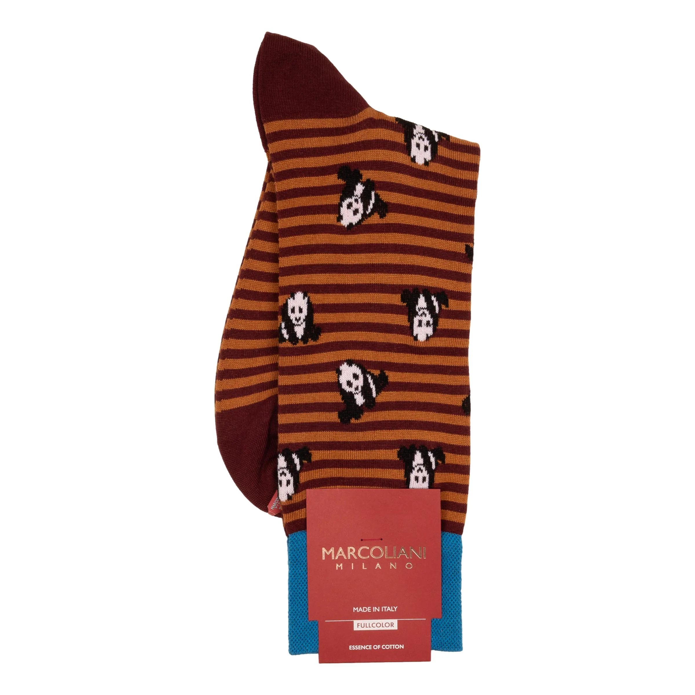 Pima Cotton Panda Mid-Calf Dress Socks - Image 2