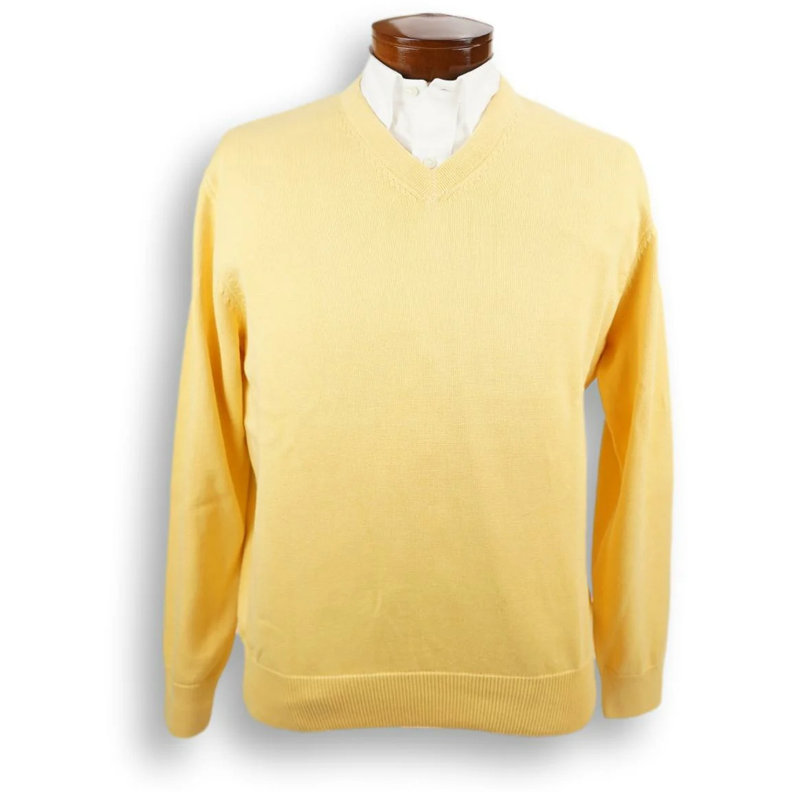 Pima Cotton V-Neck Sweater - Image 4