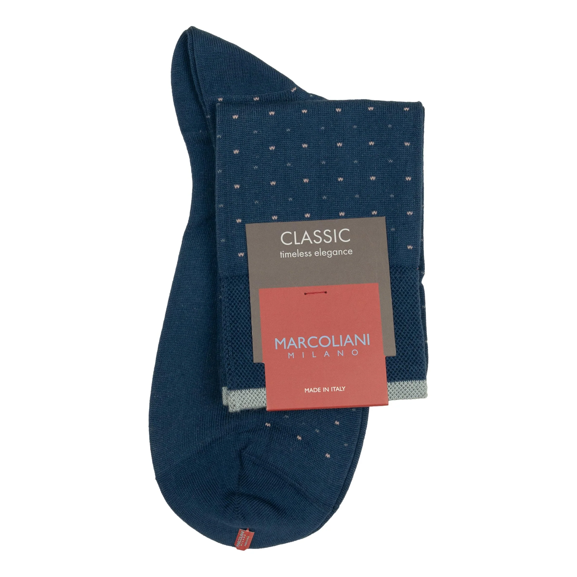 Pima Cotton Varese Pindot Over-the-Calf Dress Socks - Image 3