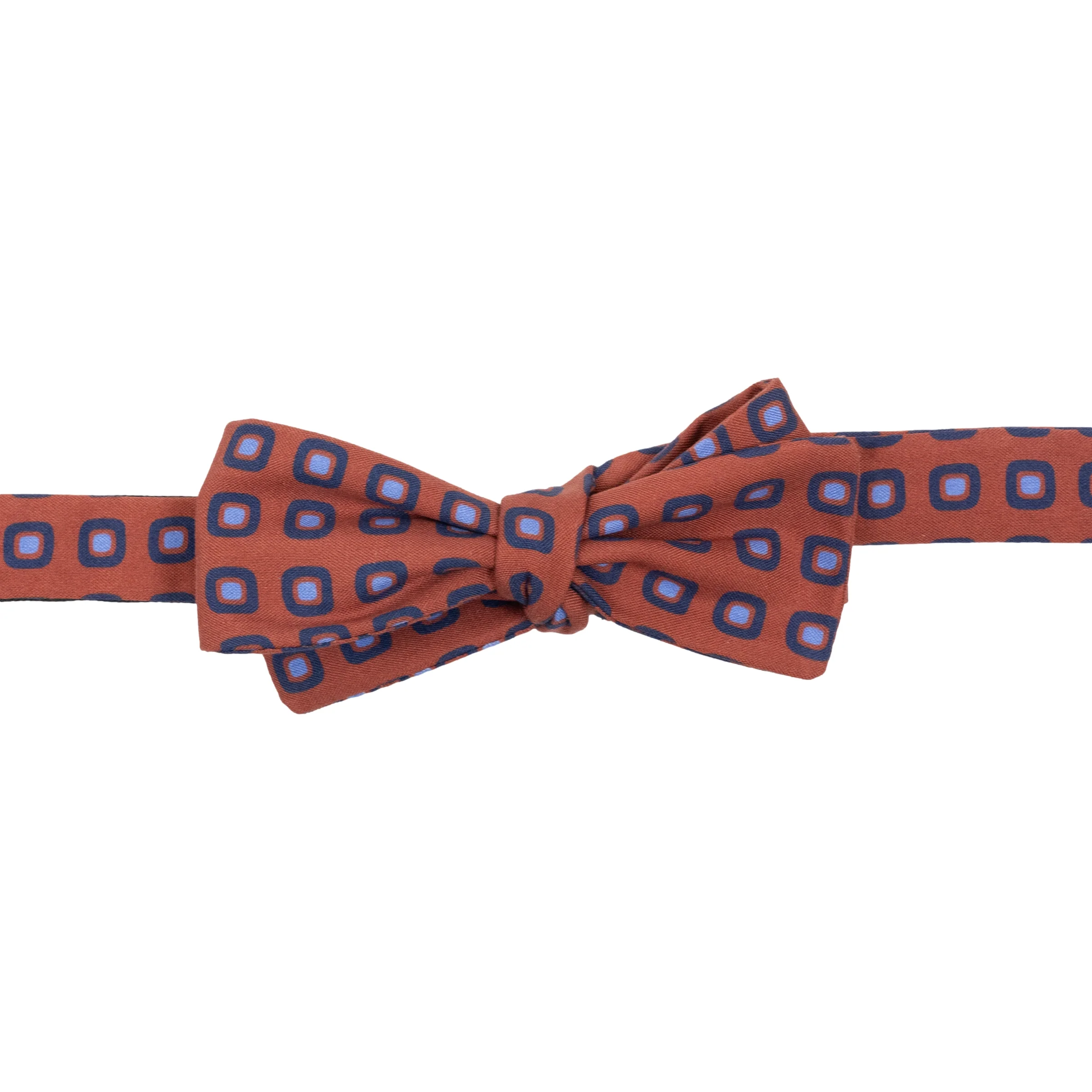 Pinkney Square Motif Silk Batwing Bow Tie - Image 2