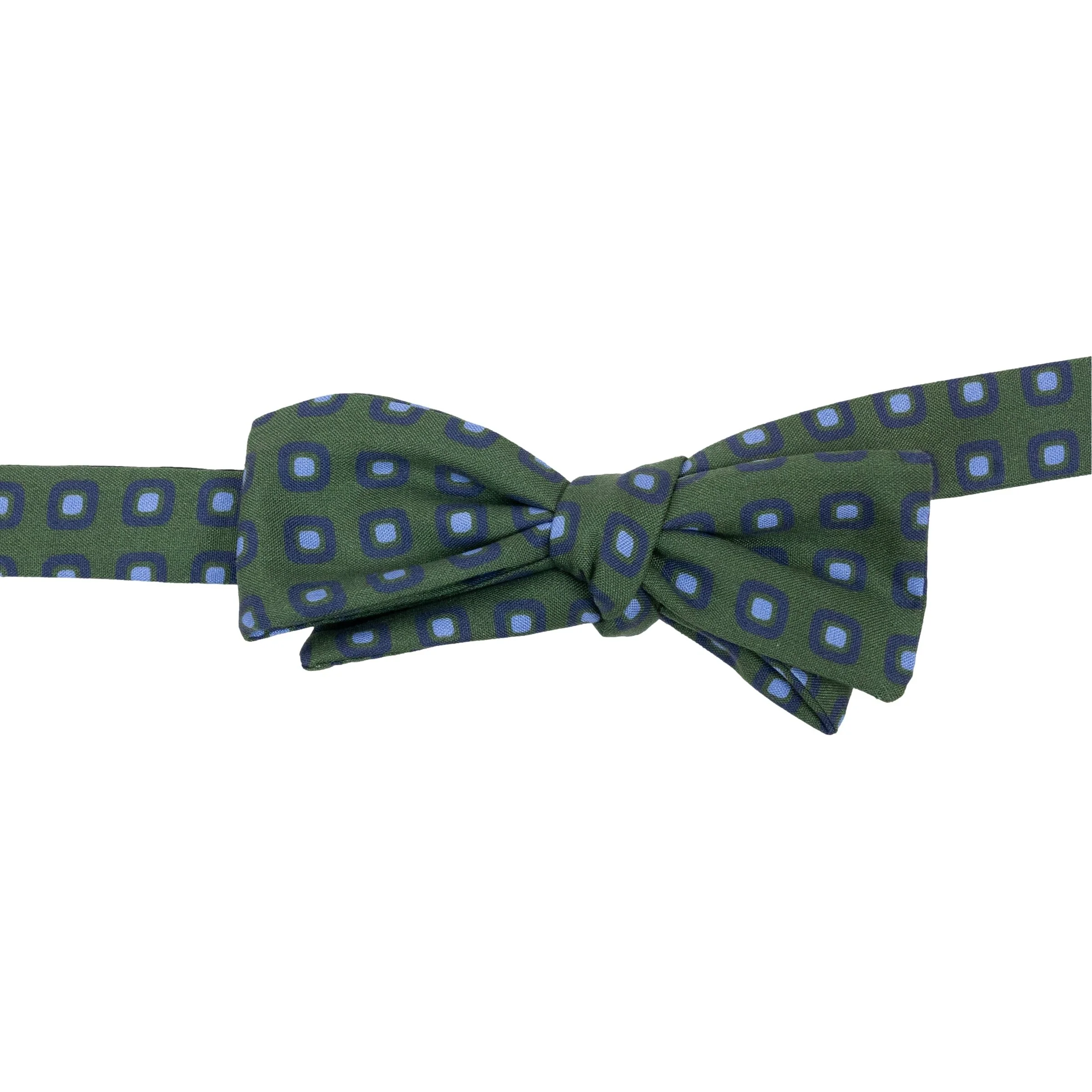 Pinkney Square Motif Silk Batwing Bow Tie - Image 3