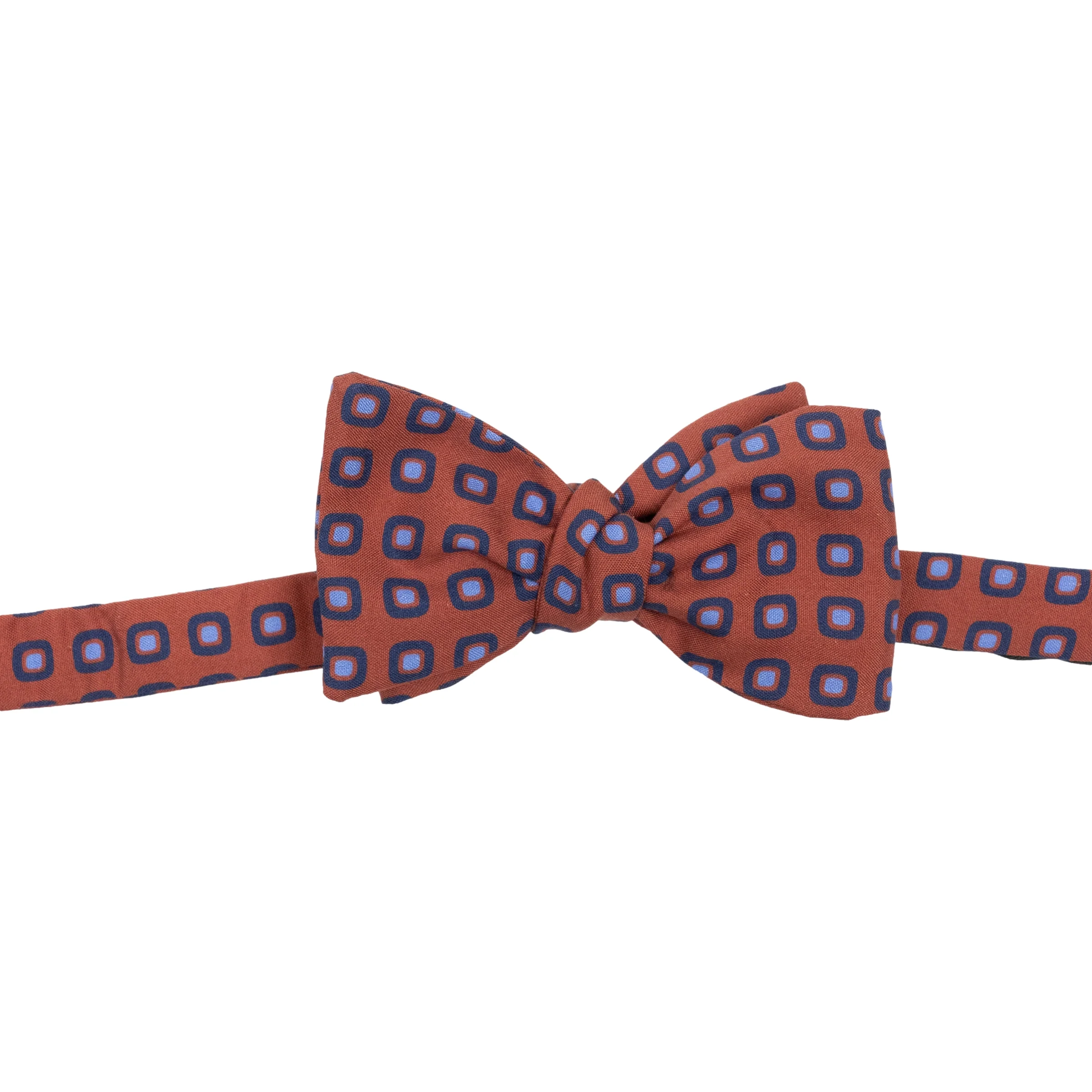 Pinkney Square Motif Silk Bow Tie - Image 2