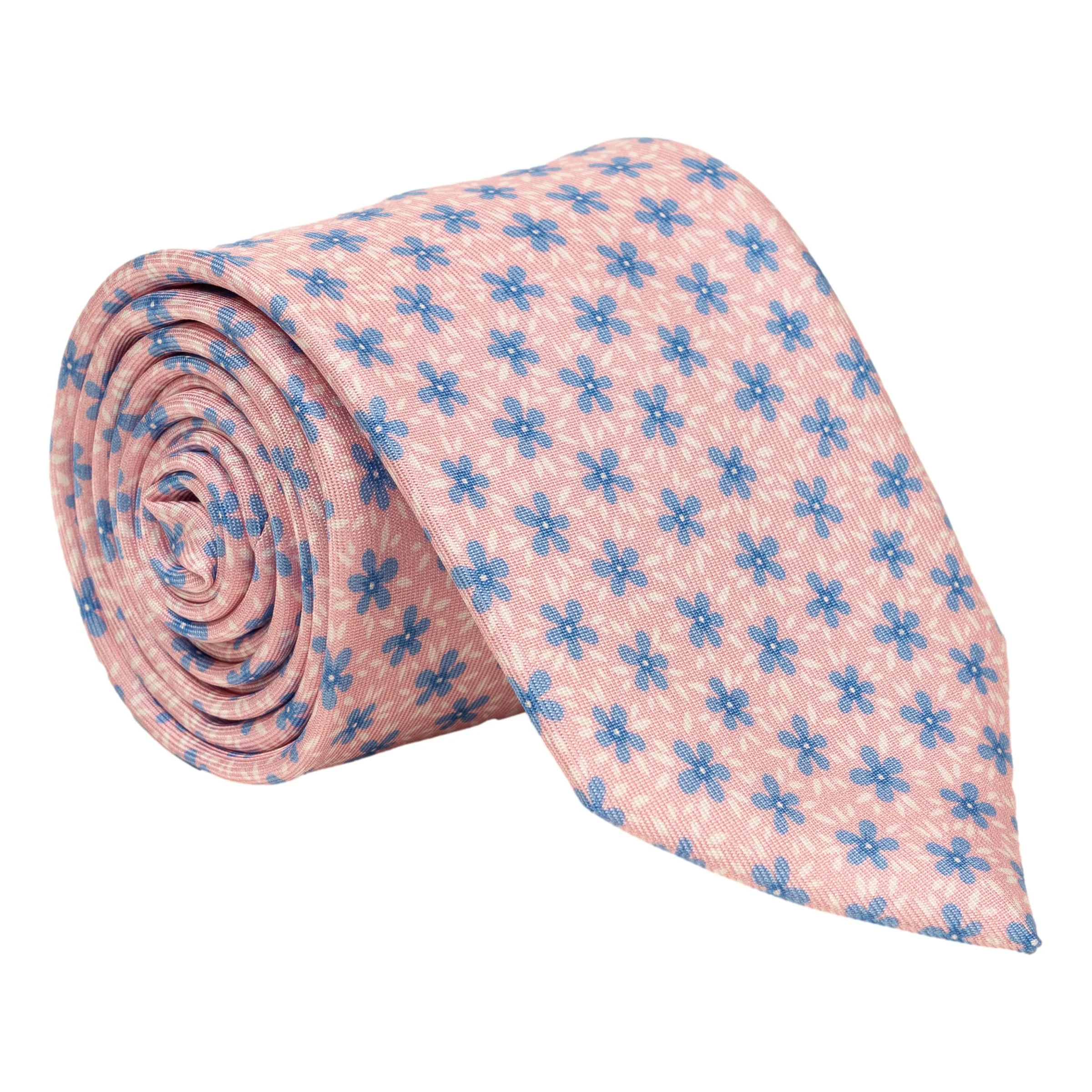 Plumeria Flower Silk Tie - Image 2