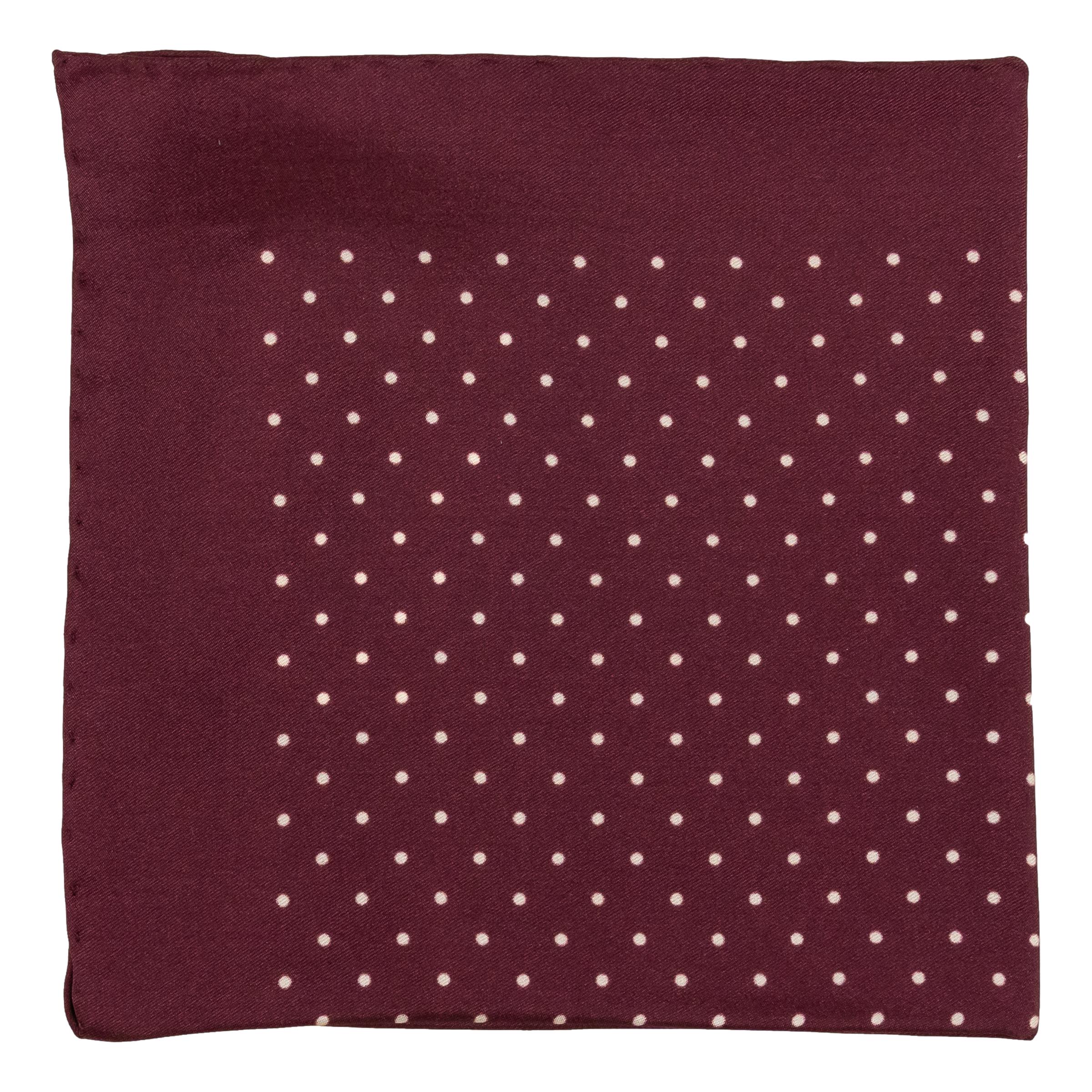 Polka Dot Silk Pocket Square - Image 3