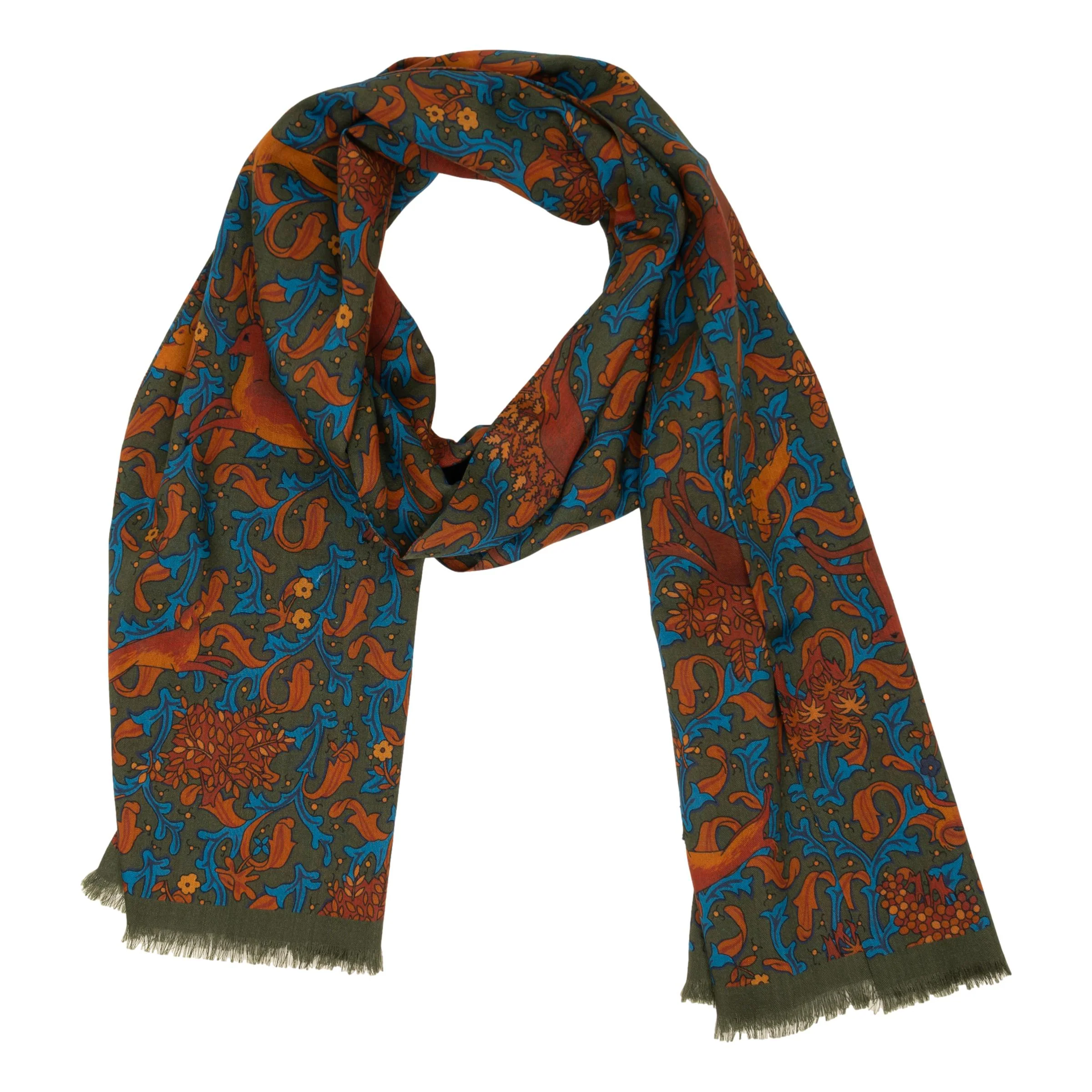 Rabbit and Dog Wool and Silk Blend Scarf - Image 2