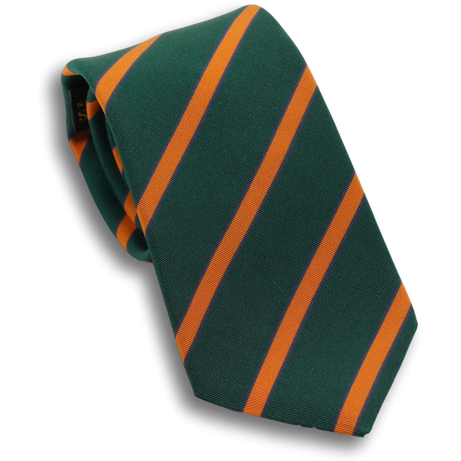 American Regimental Stripe Irish Poplin Tie - Image 5