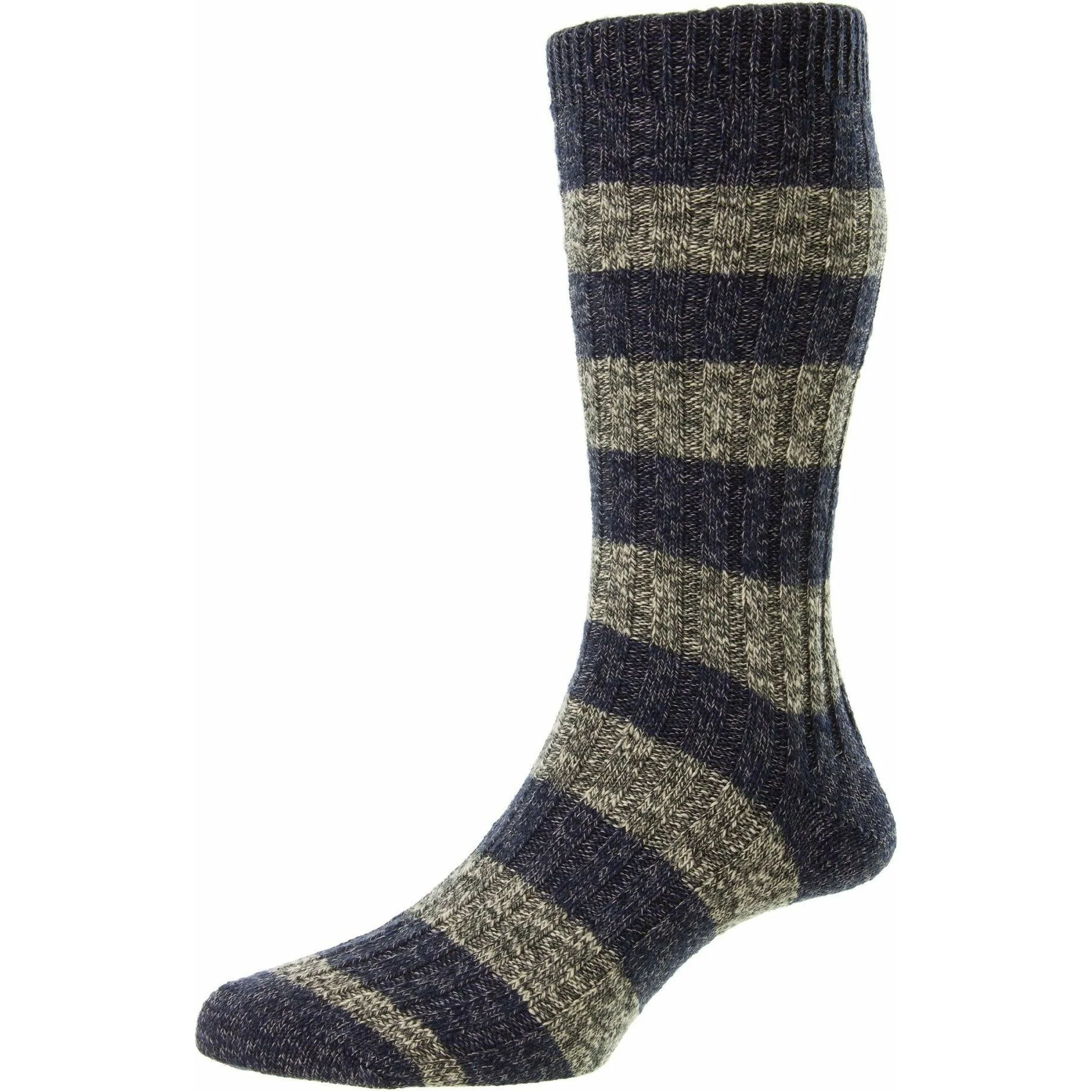 Rockley Recycled Cotton Mid-Calf Dress Socks - Image 3
