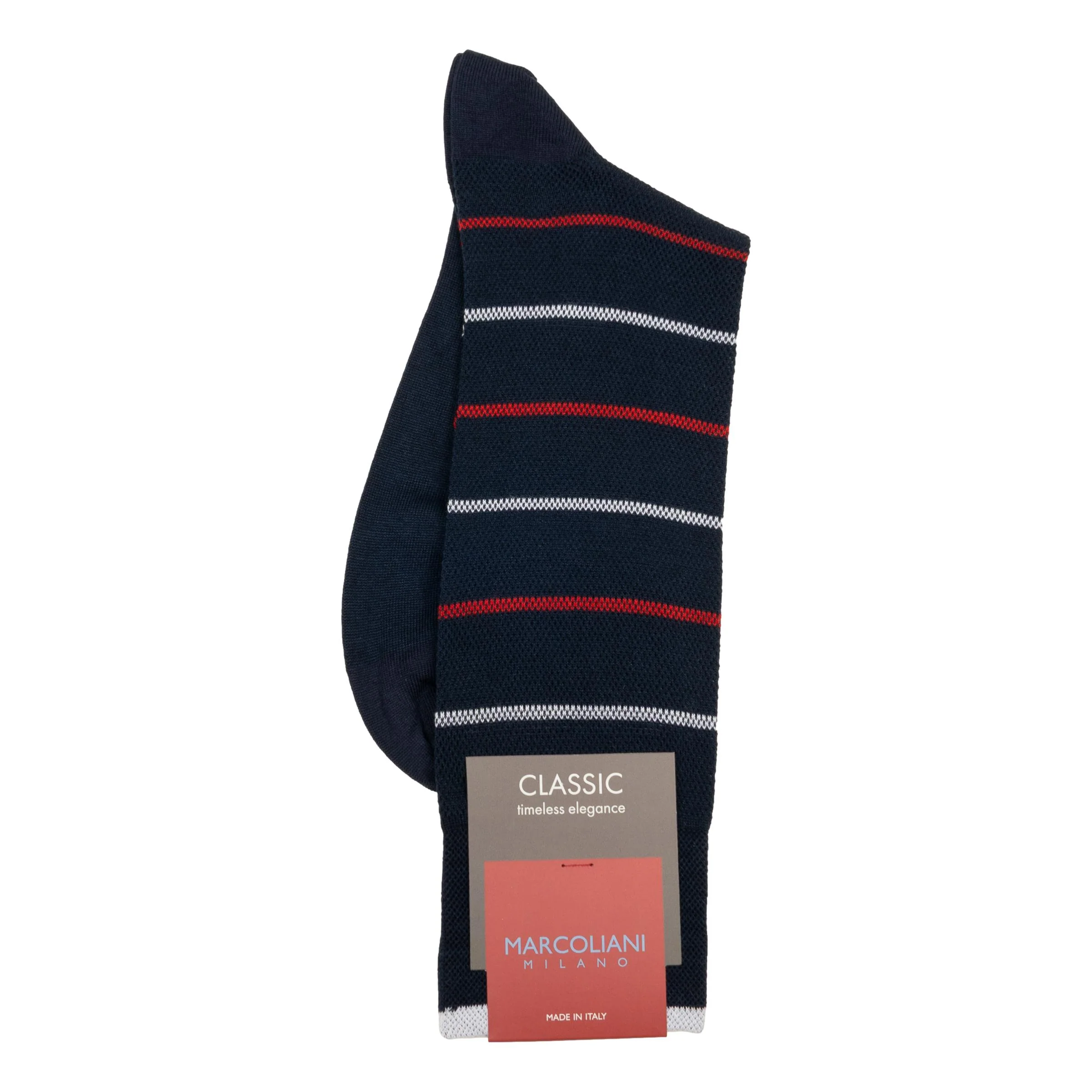 Sailor Stripe Cotton Mid-Calf Dress Sock - Image 2