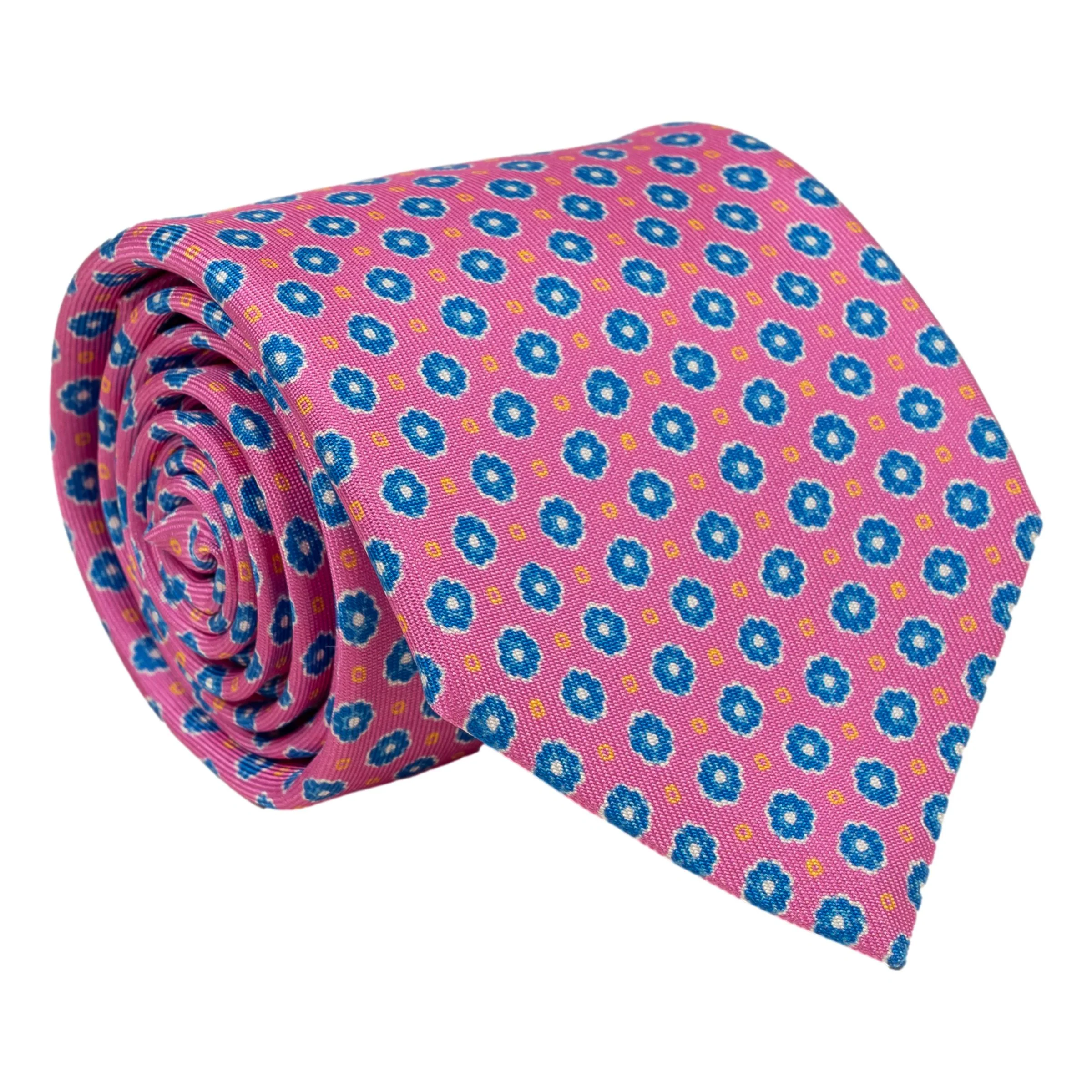 Savona Flower Patterned Silk Tie - Image 2