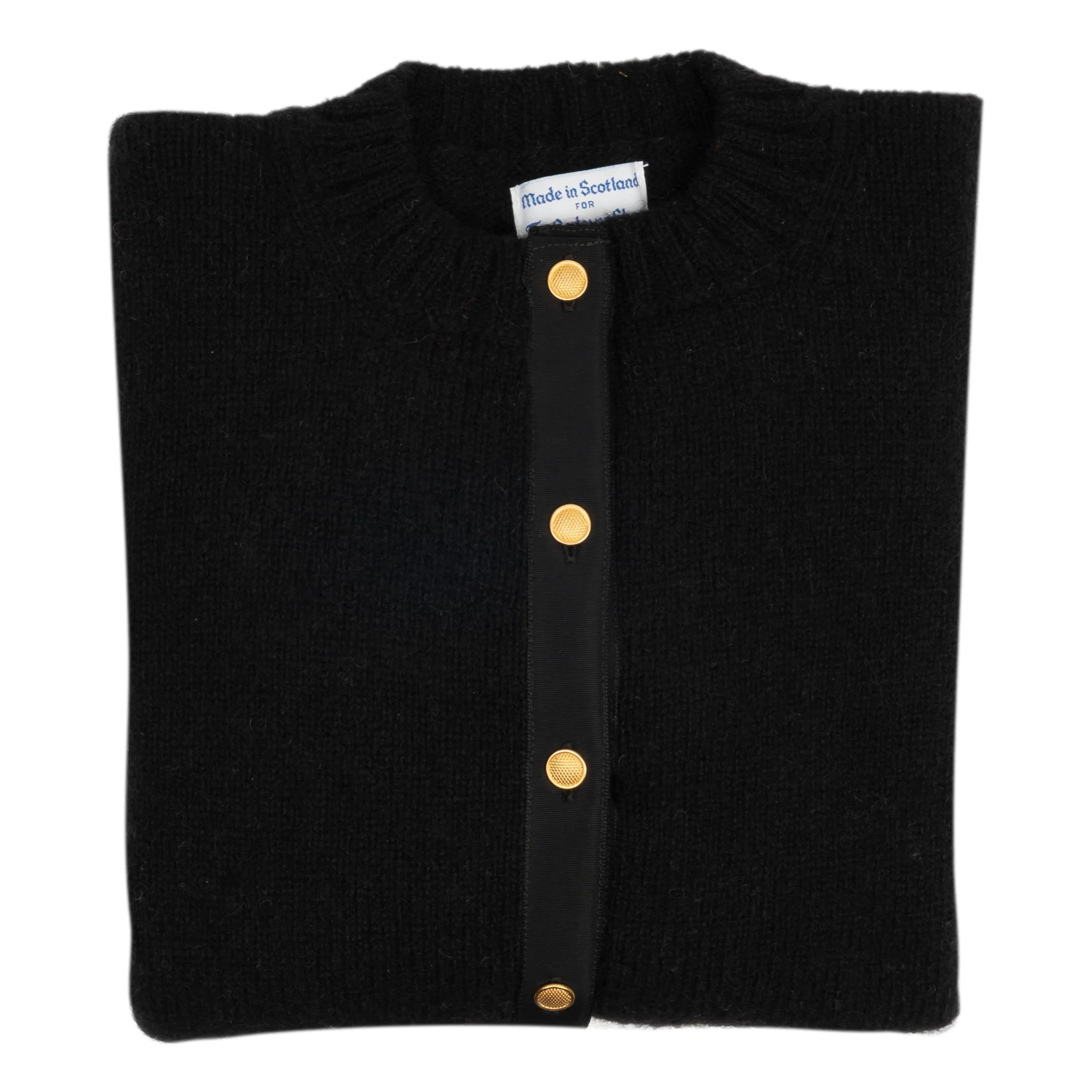 Shetland Crew Neck Cardigan Sweater - Image 5