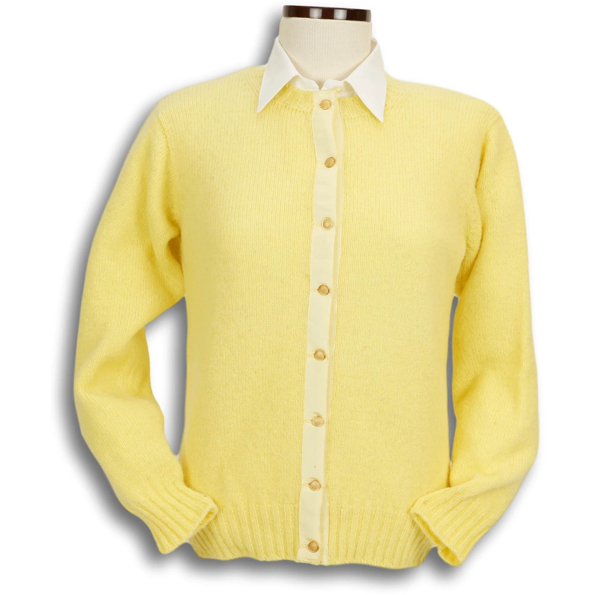 Shetland Crew Neck Cardigan Sweater - Image 9