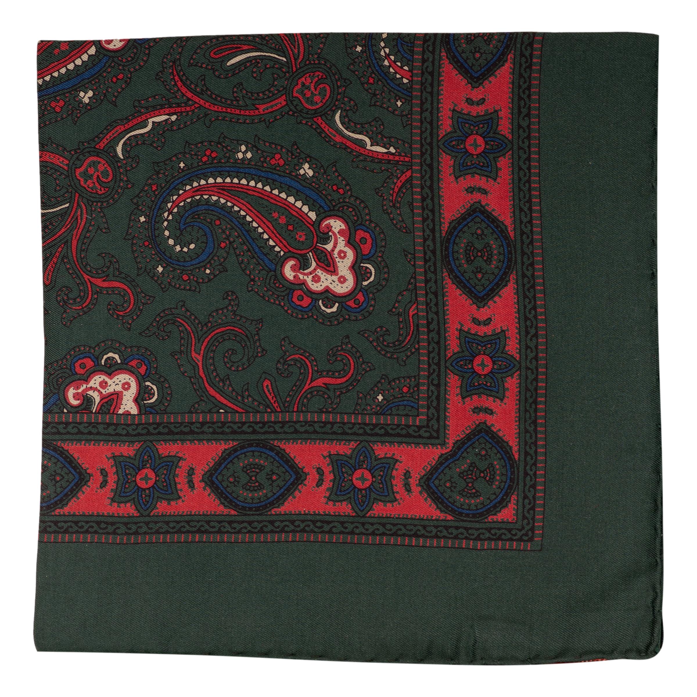 Silk Paisley Pocket Square - Image 2