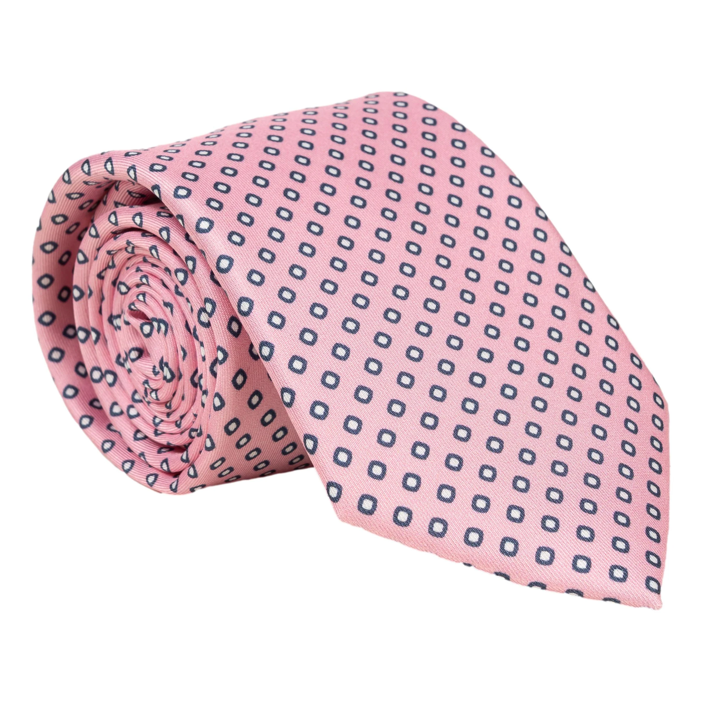 Small Diamond Bullseye Silk Tie - Image 3