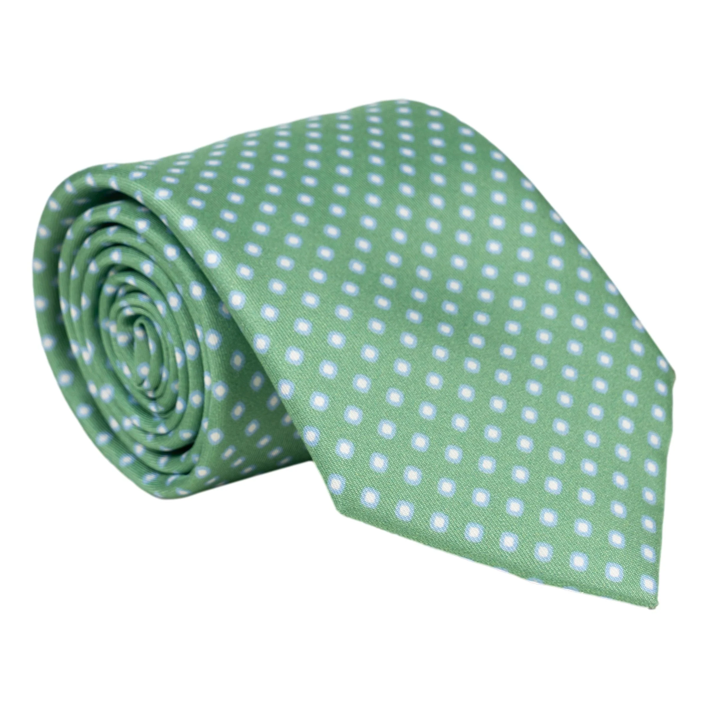 Small Diamond Bullseye Silk Tie - Image 4