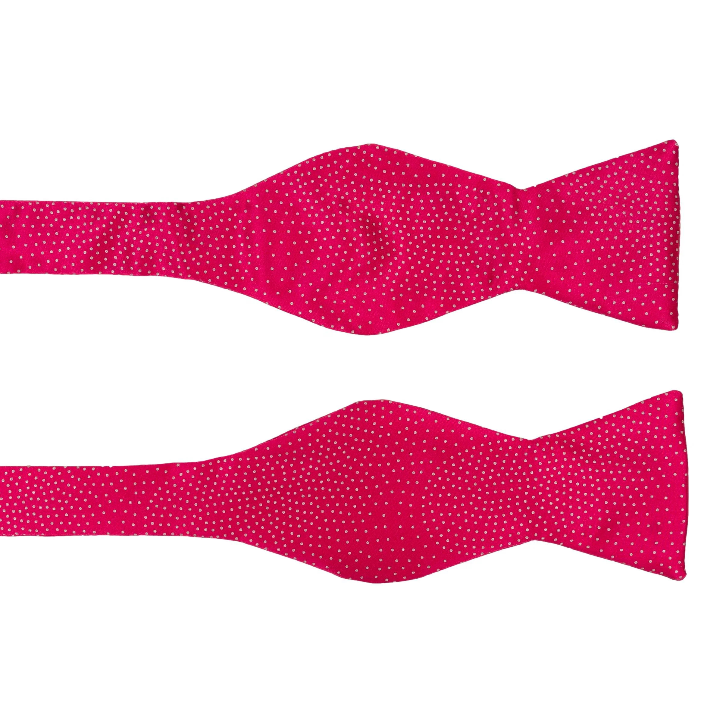 Small Dotted Silk Butterfly Bow Tie - Image 2