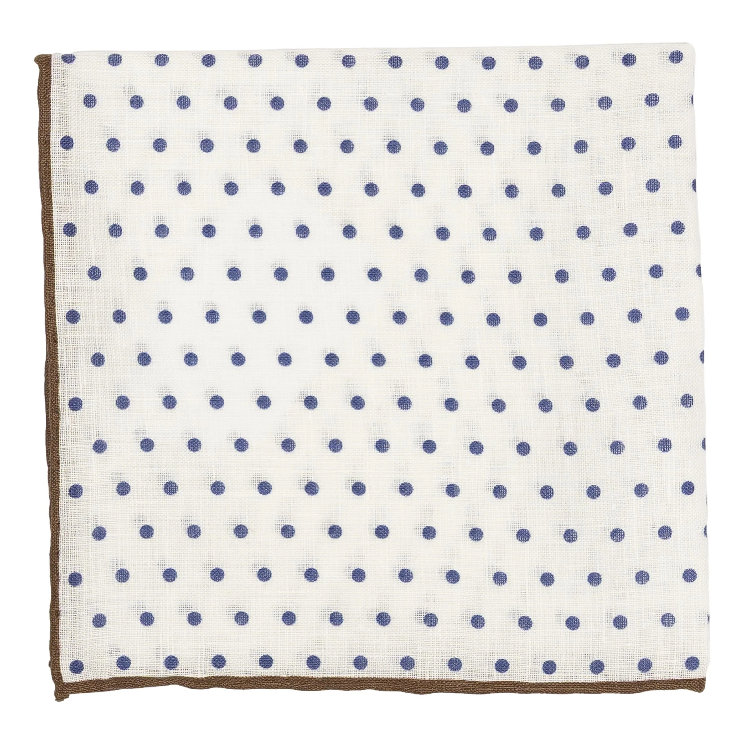 Small Polka Dot Linen Pocket Square - Image 7