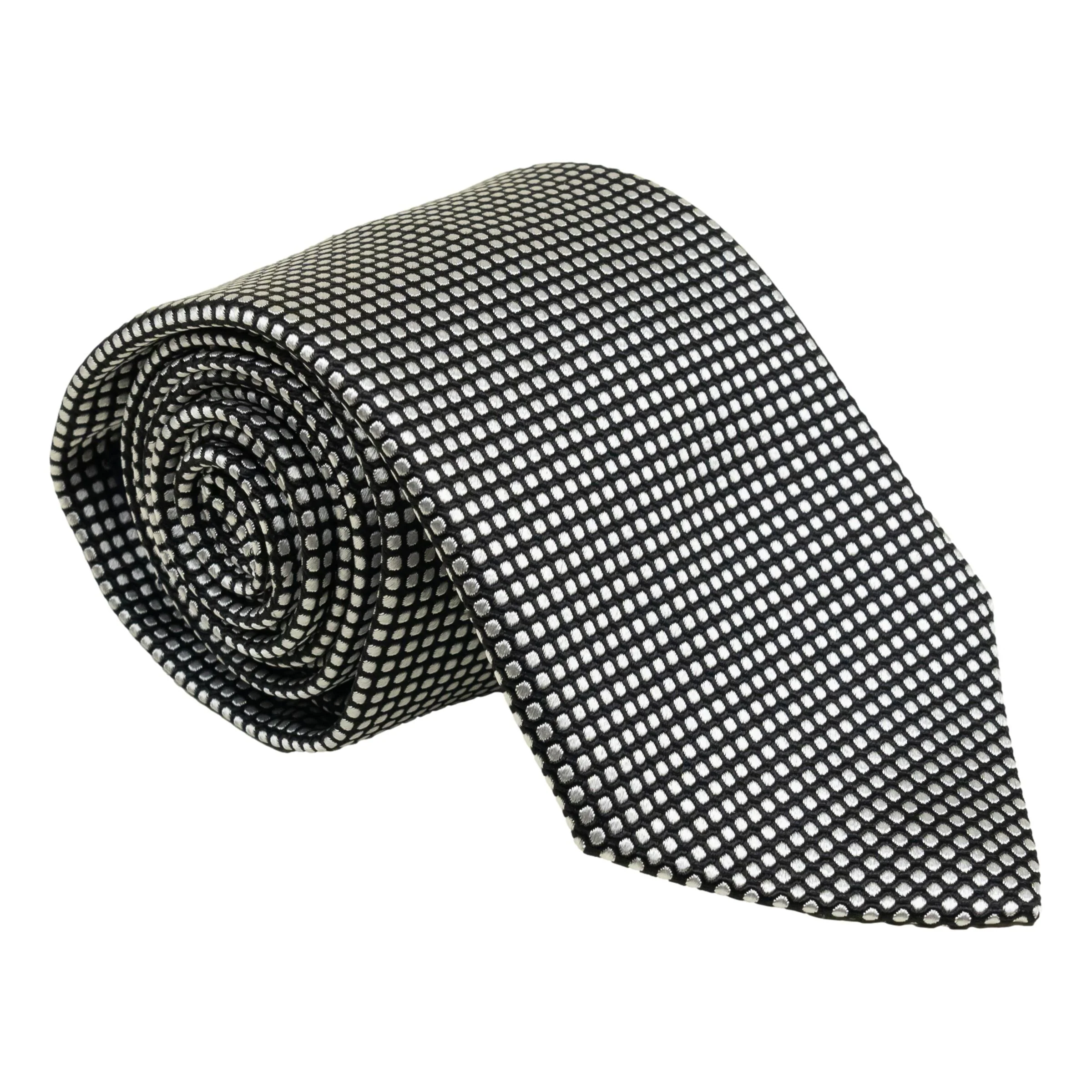 Formal Box Weave Silk Tie - Image 3