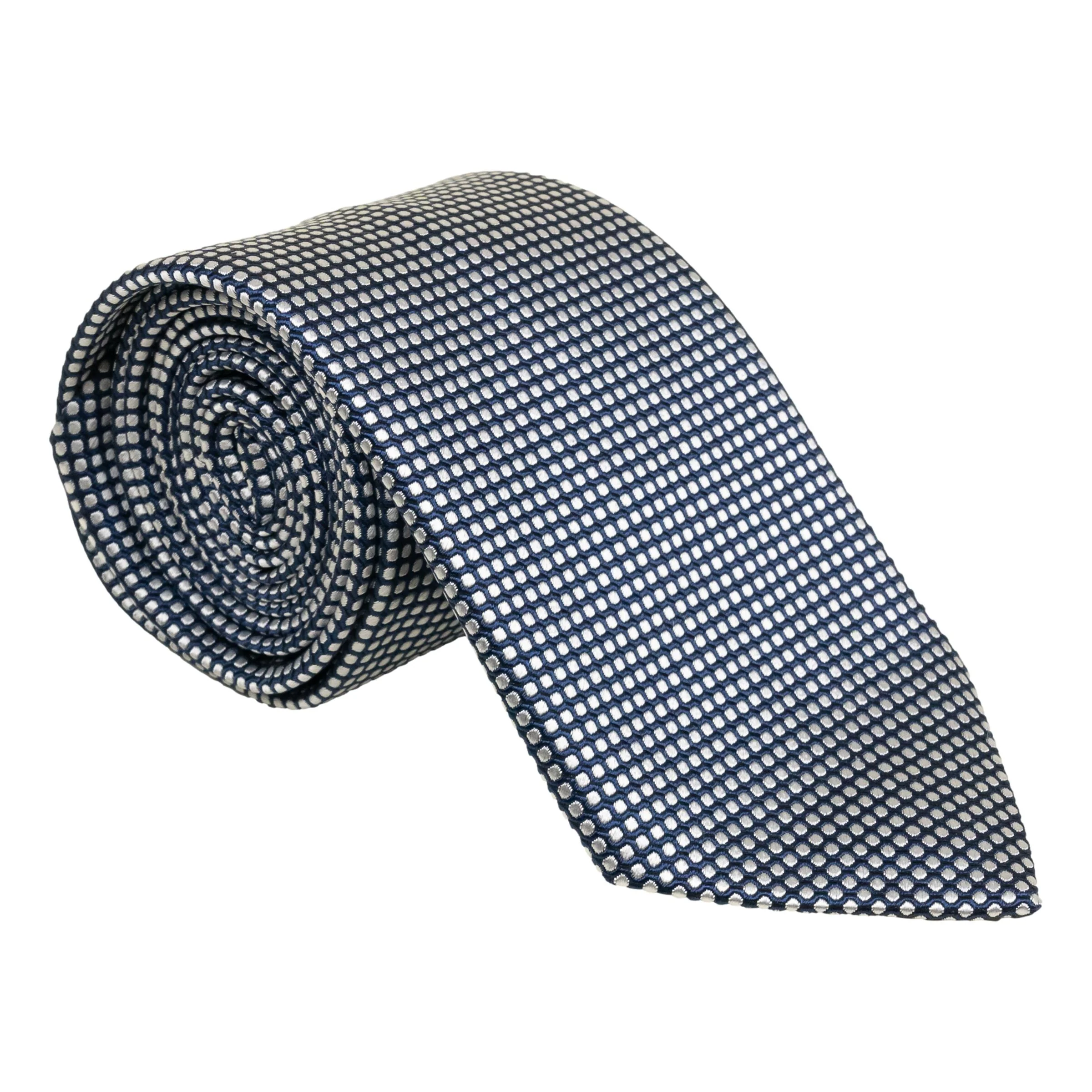 Formal Box Weave Silk Tie - Image 4