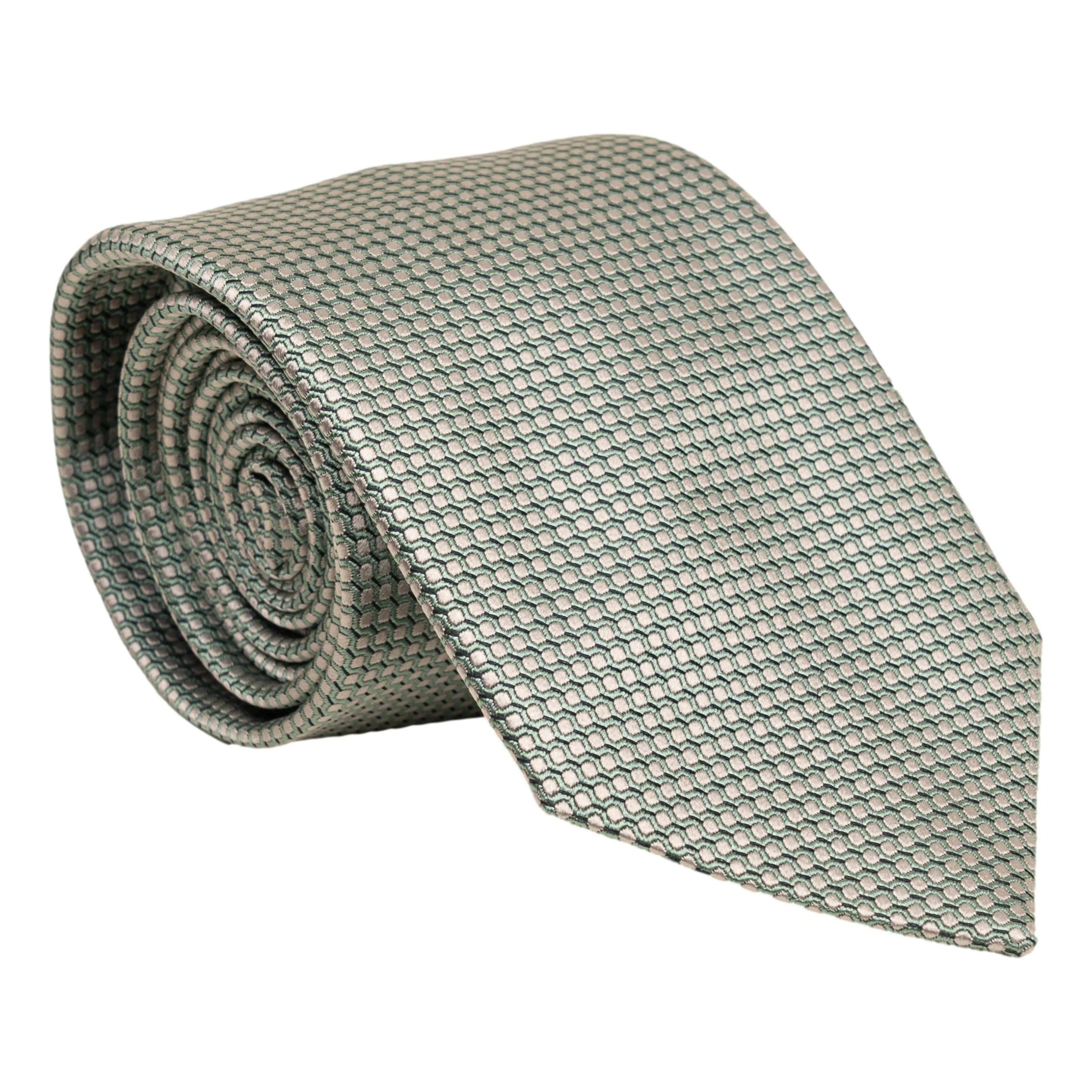 Formal Box Weave Silk Tie - Image 7