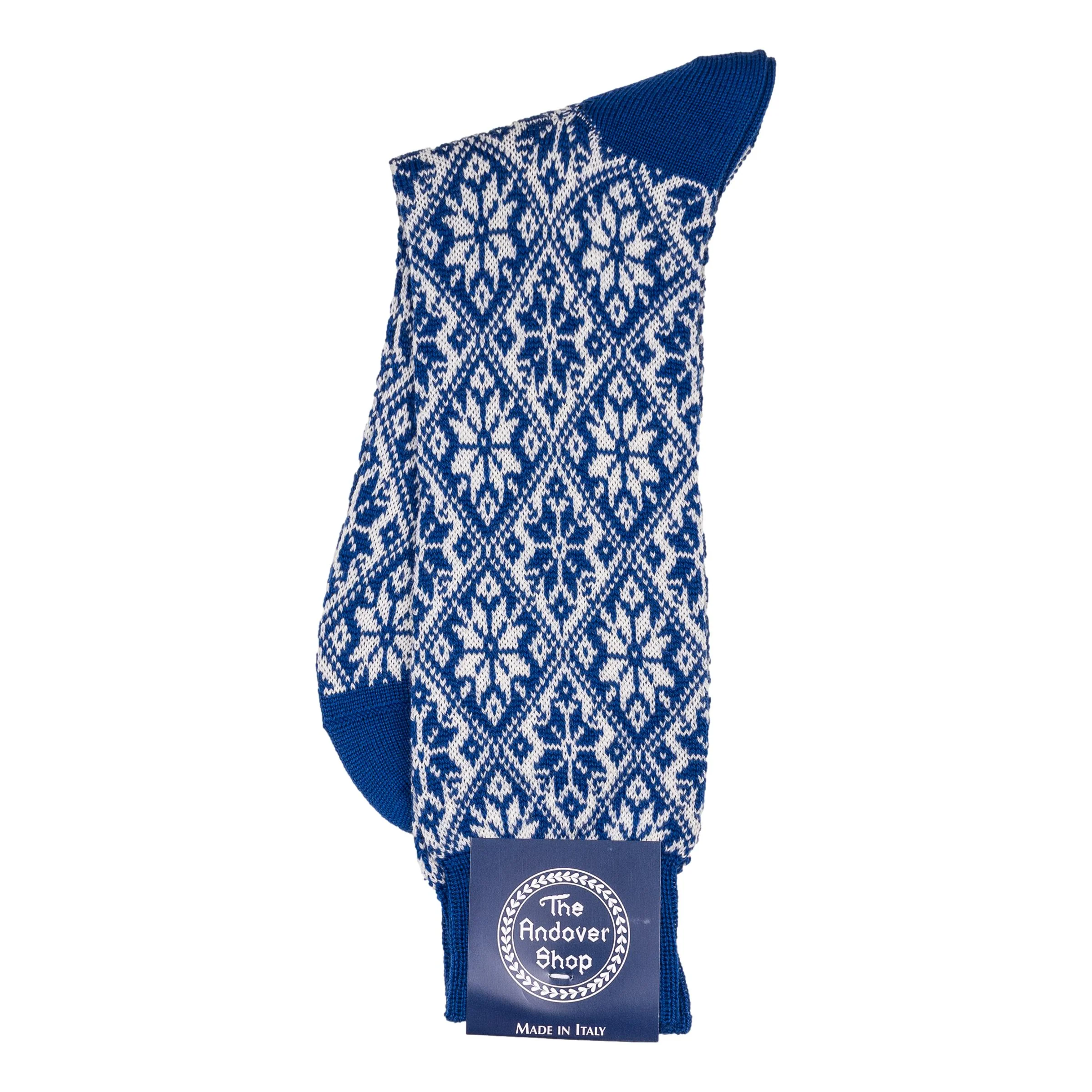 Snowflake Pattern Heavy Wool Socks - Image 2