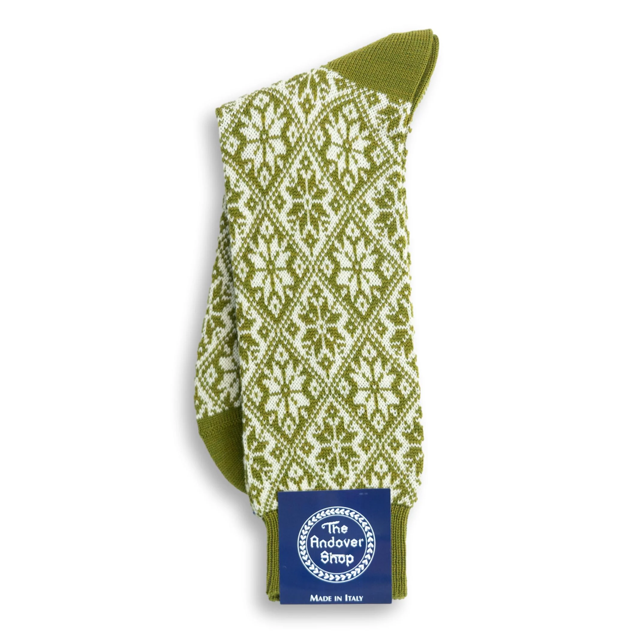 Snowflake Pattern Heavy Wool Socks - Image 5