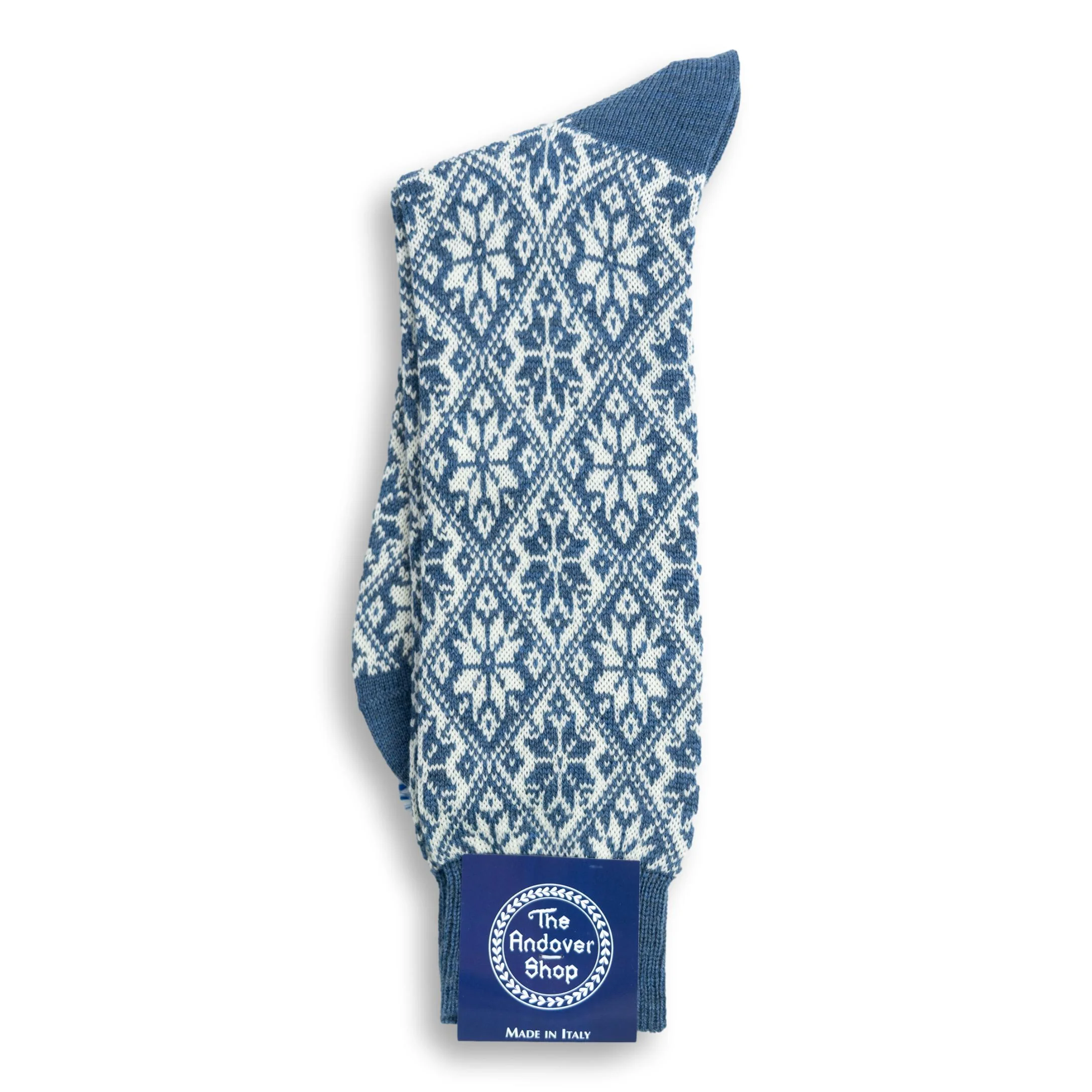 Snowflake Pattern Heavy Wool Socks - Image 6