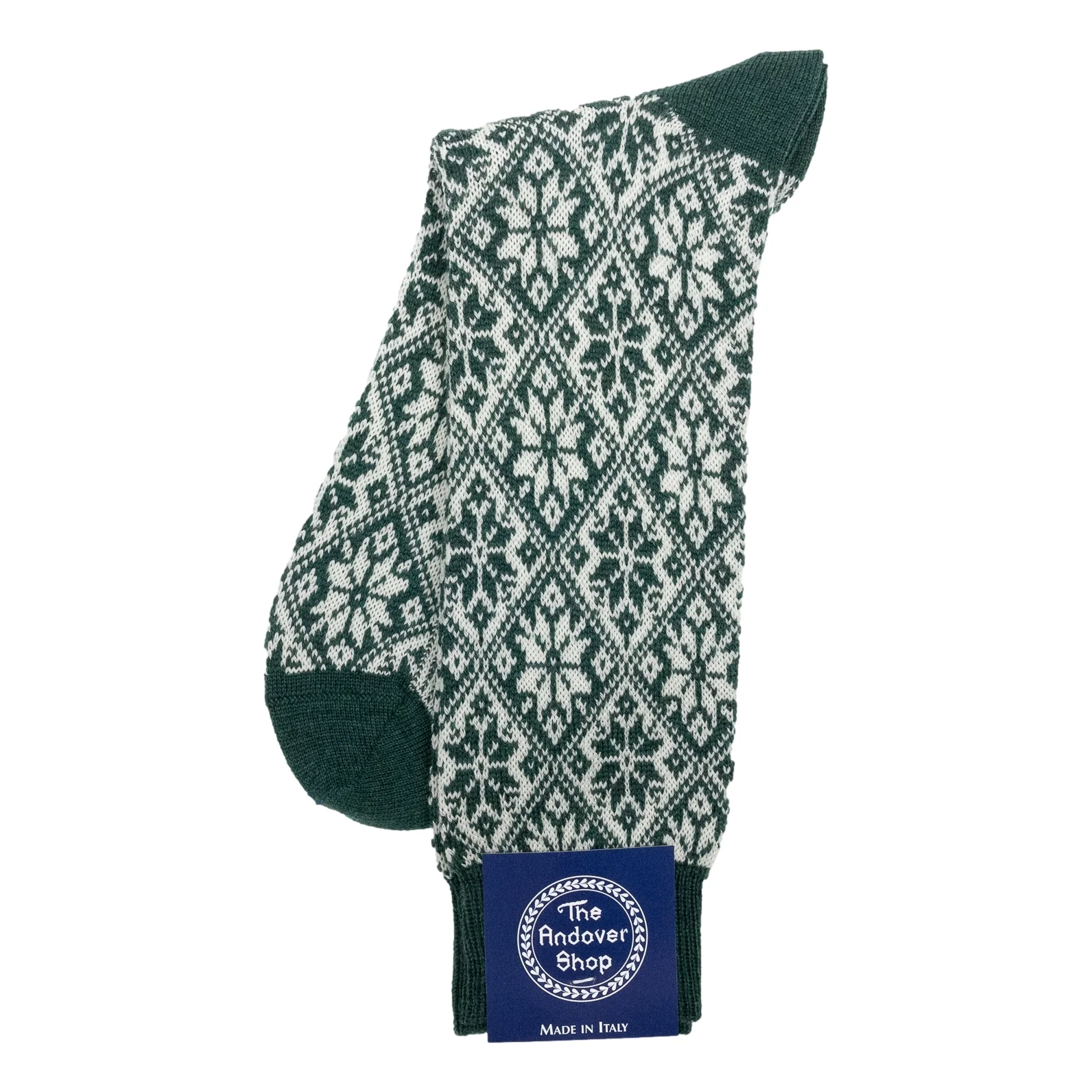 Snowflake Pattern Heavy Wool Socks - Image 7