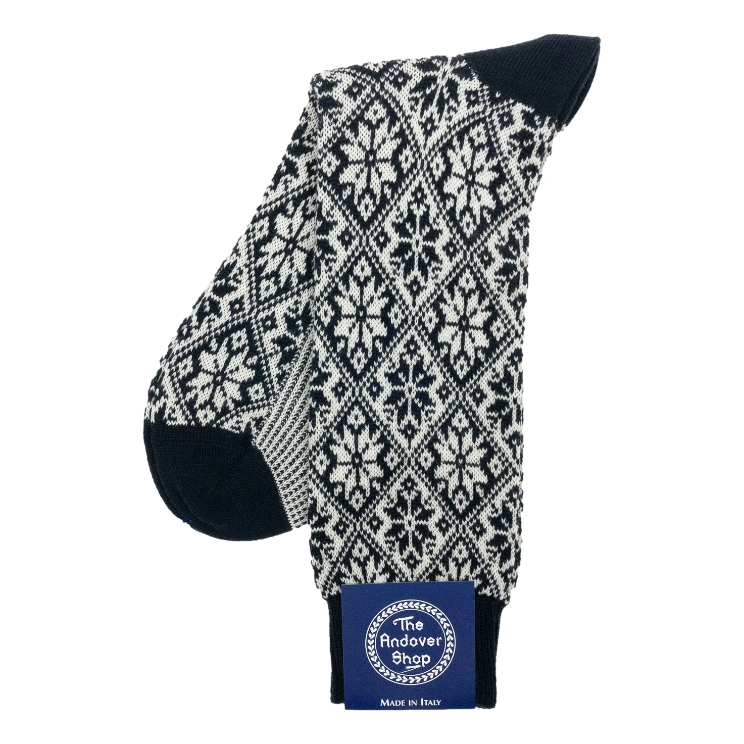 Snowflake Pattern Heavy Wool Socks - Image 8