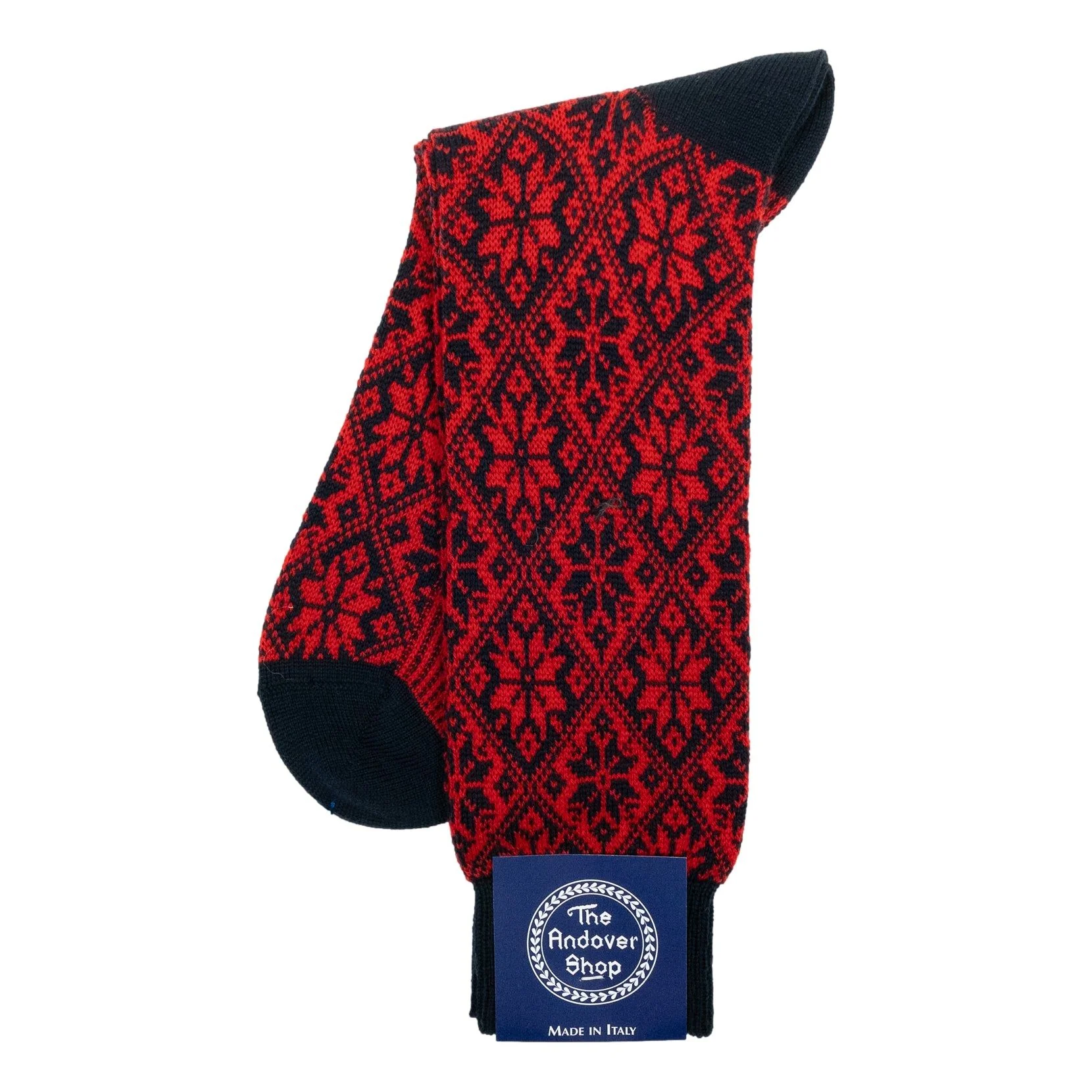 Snowflake Pattern Heavy Wool Socks - Image 9