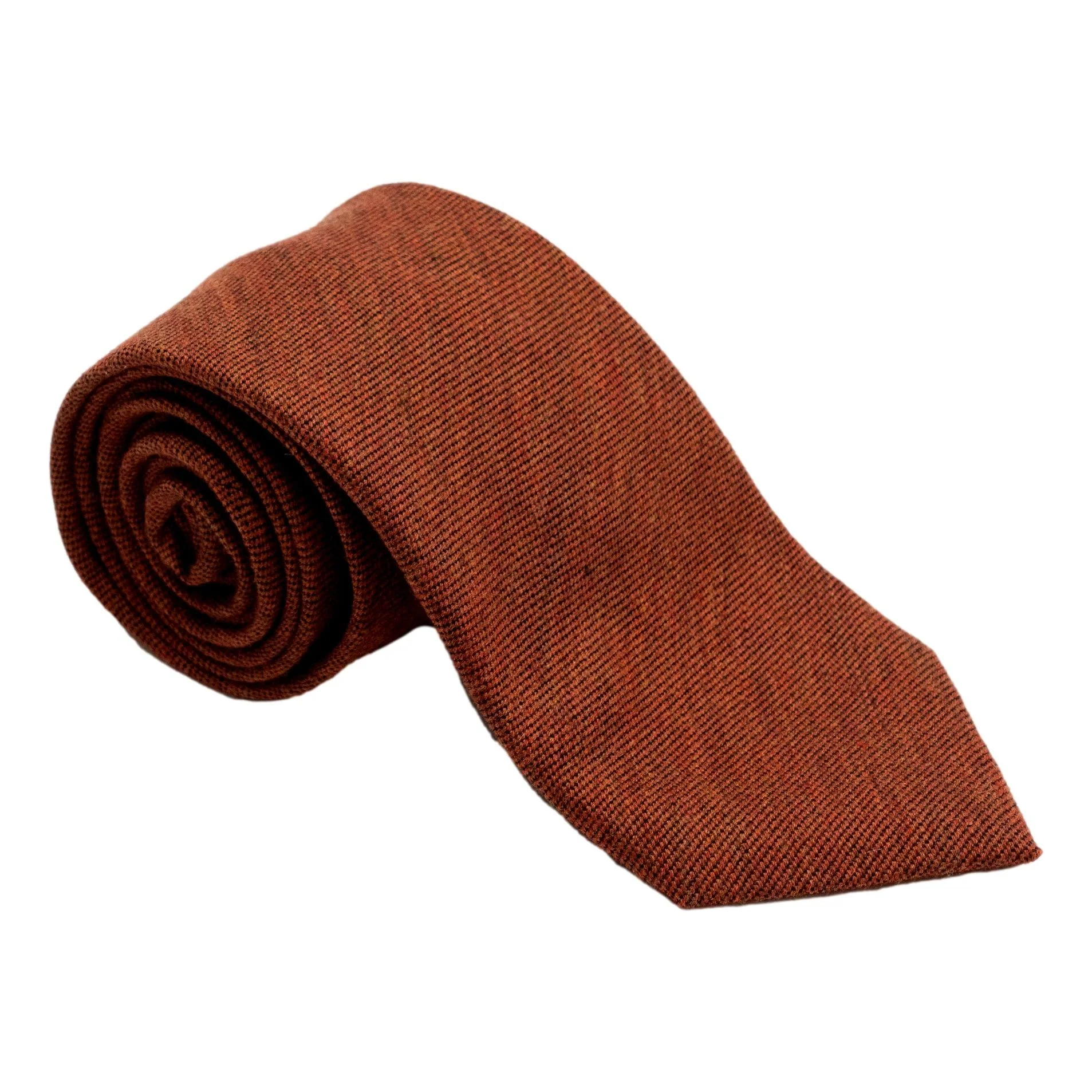 Solid Weave Wool and Silk Tie - Image 3
